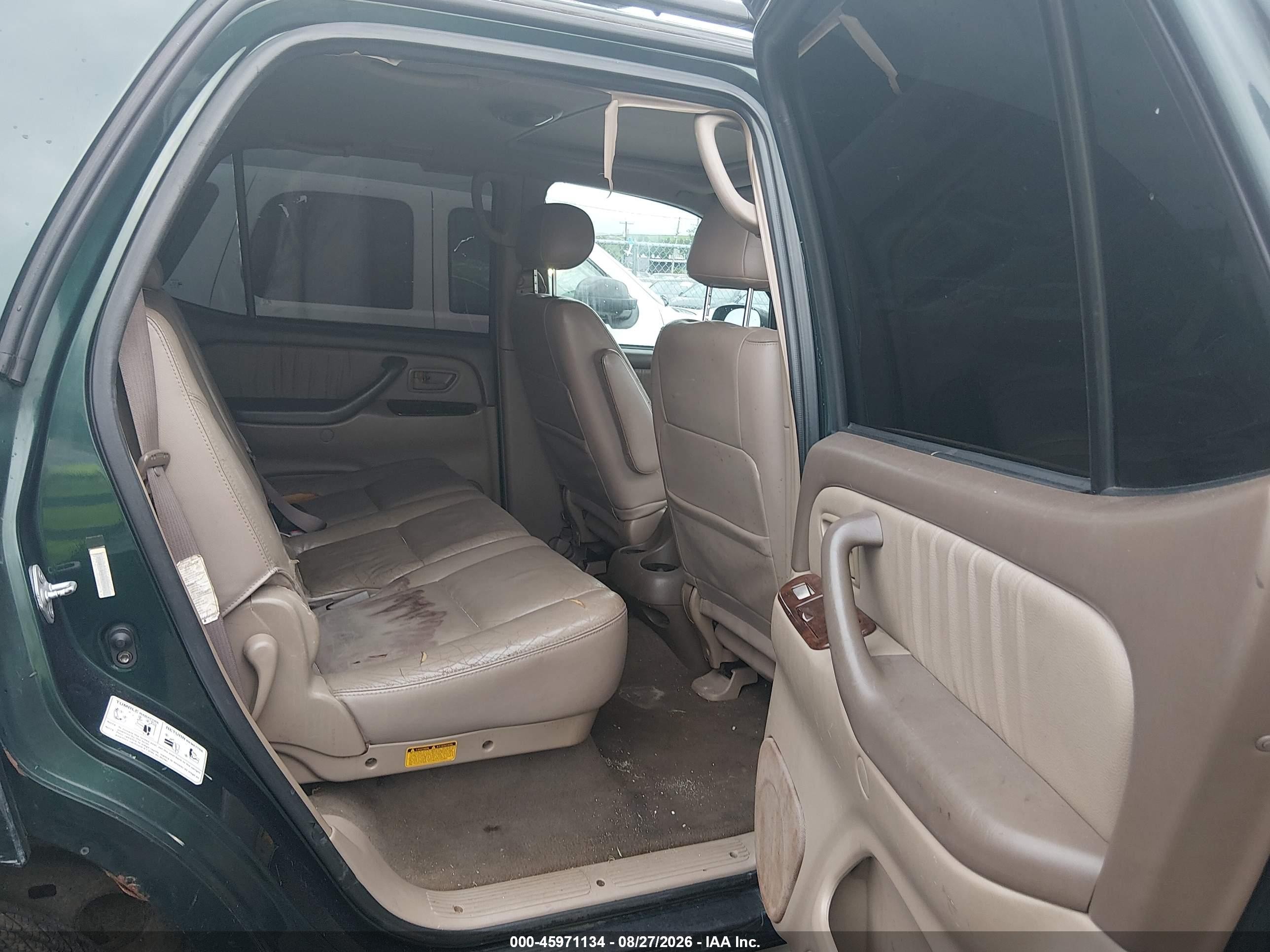 2002 Toyota Sequoia Limited V8 Green vin: 5TDBT48A22S076811