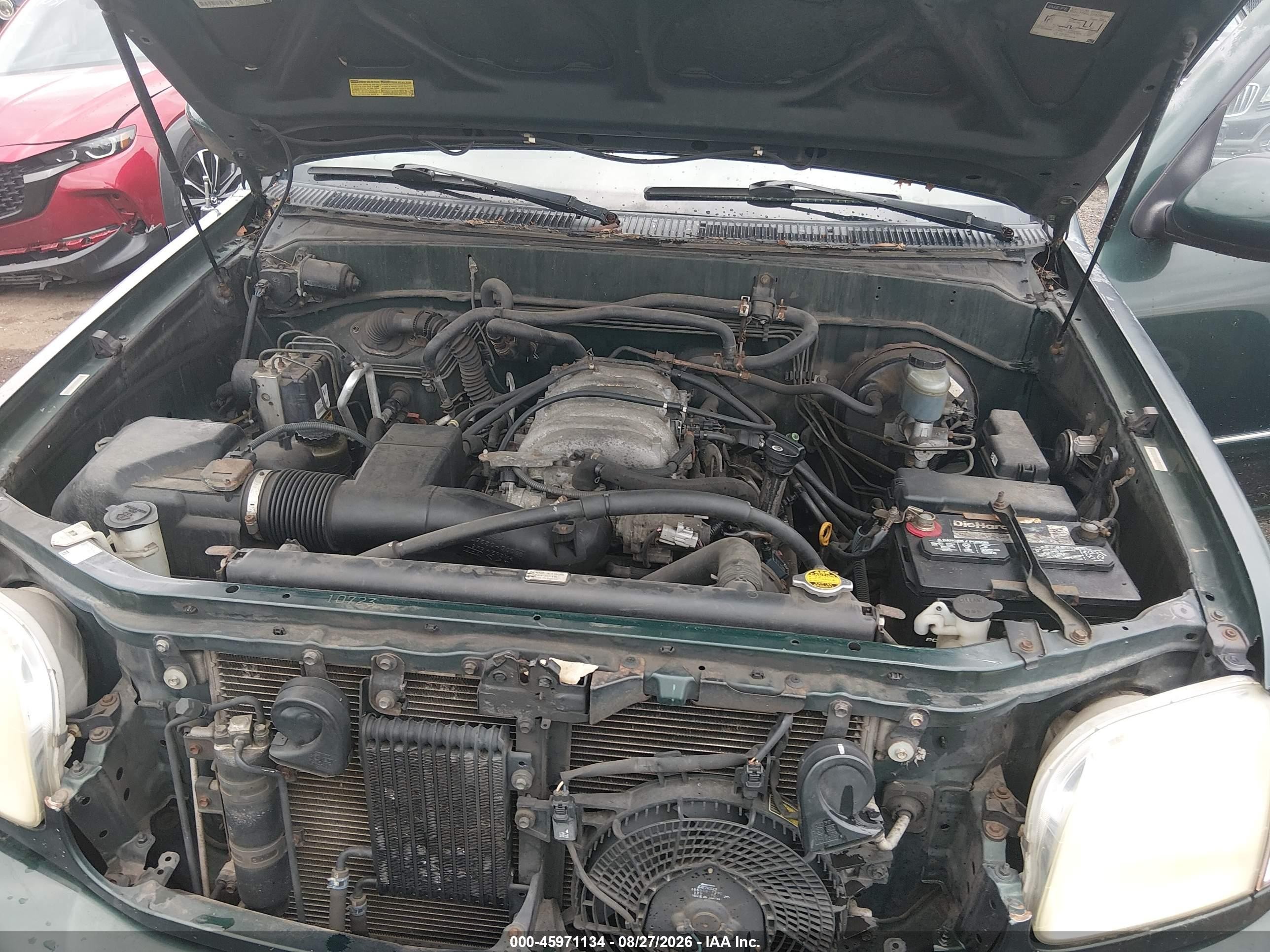 2002 Toyota Sequoia Limited V8 Green vin: 5TDBT48A22S076811