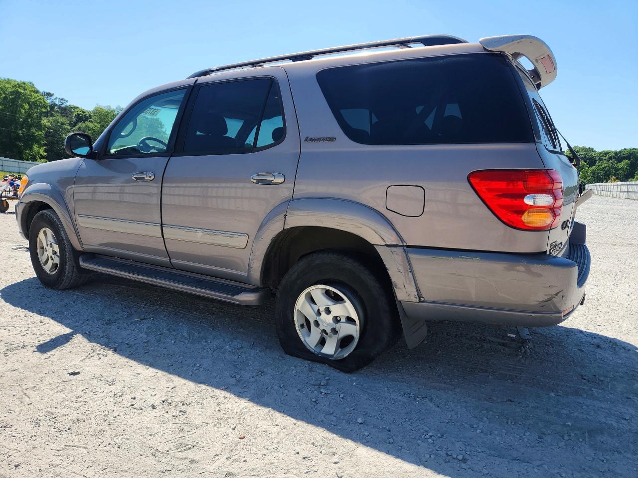 2002 Toyota Sequoia Limited Gray vin: 5TDBT48A22S104817