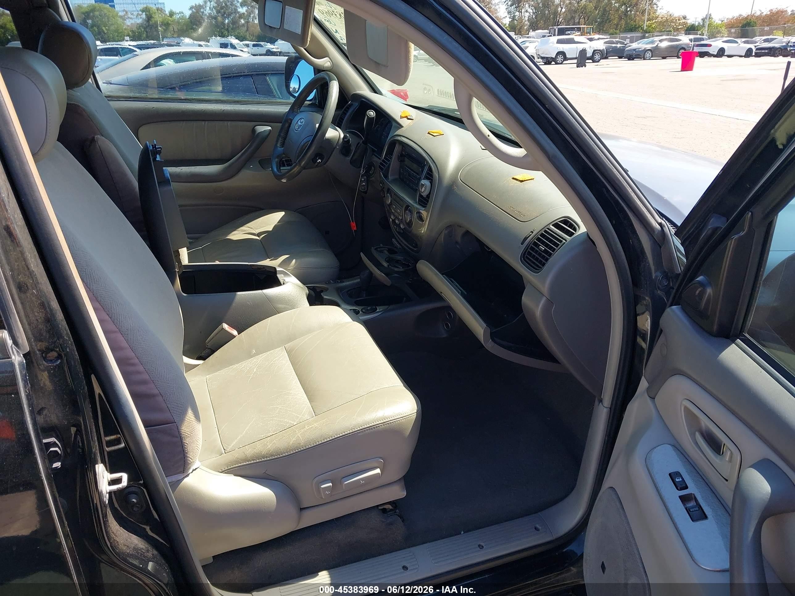 2003 Toyota Sequoia Limited V8 Black vin: 5TDBT48A23S150472