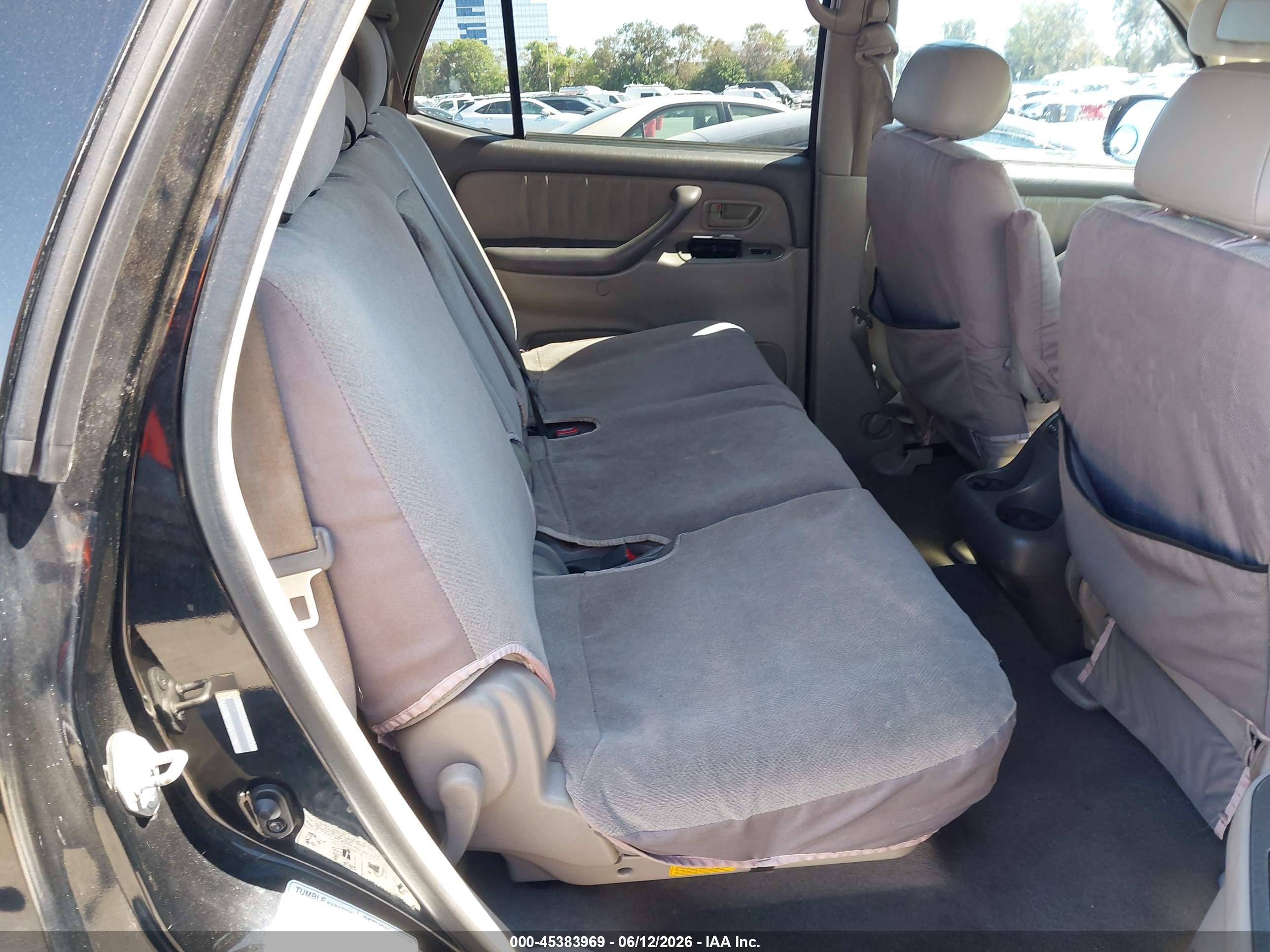 2003 Toyota Sequoia Limited V8 Black vin: 5TDBT48A23S150472