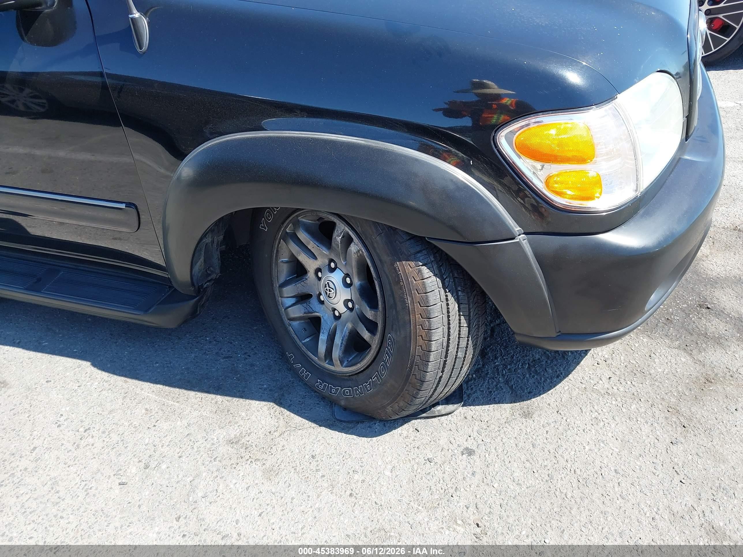 2003 Toyota Sequoia Limited V8 Black vin: 5TDBT48A23S150472