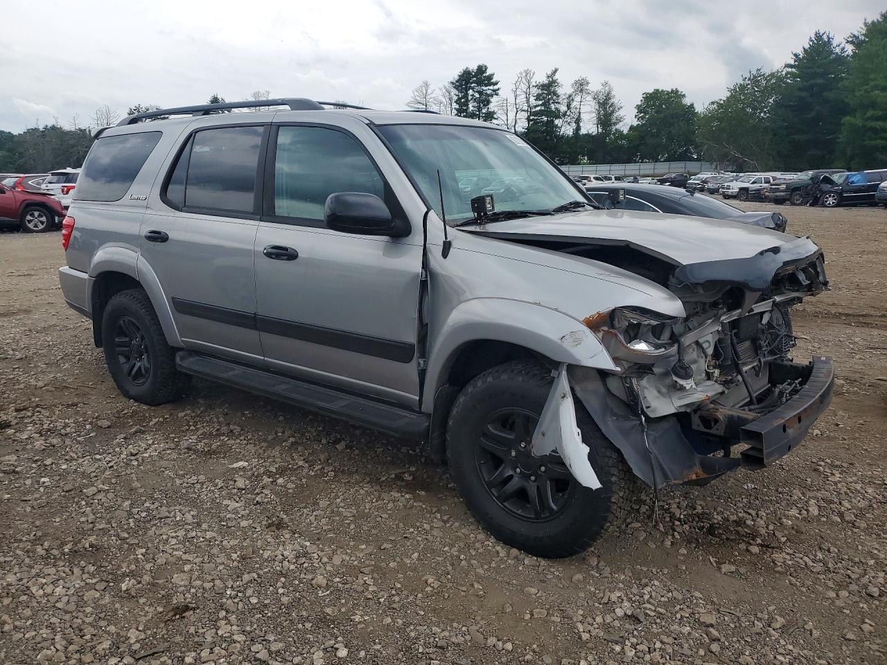 2003 Toyota Sequoia Limited Silver vin: 5TDBT48A23S184430