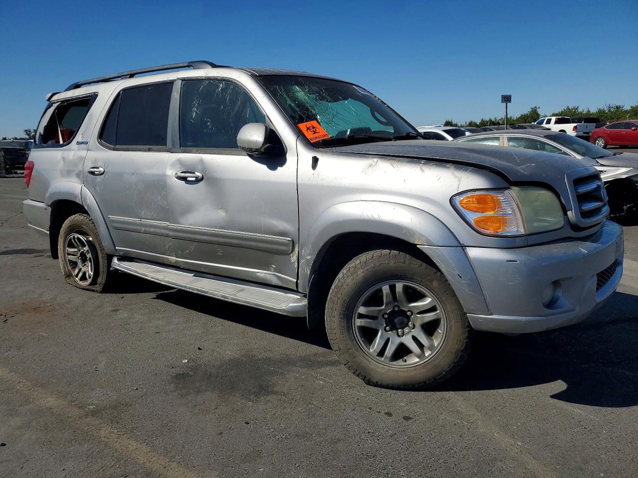 2004 Toyota Sequoia Limited Silver vin: 5TDBT48A24S212891
