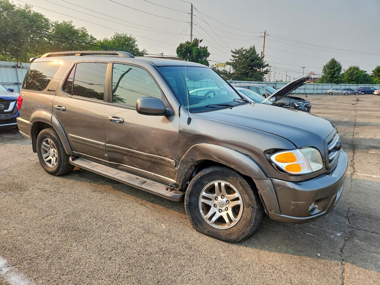 2004 Toyota Sequoia Limited Gray vin: 5TDBT48A24S230890