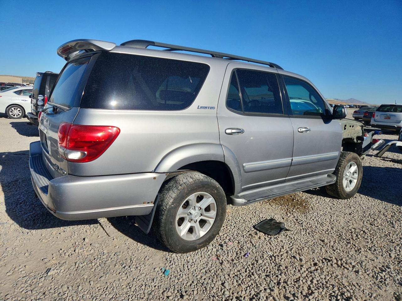 2005 Toyota Sequoia Limited Gray vin: 5TDBT48A25S244144