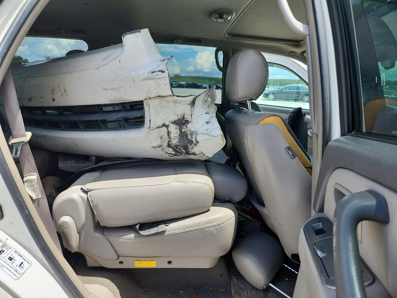2005 Toyota Sequoia Limited White vin: 5TDBT48A25S247030