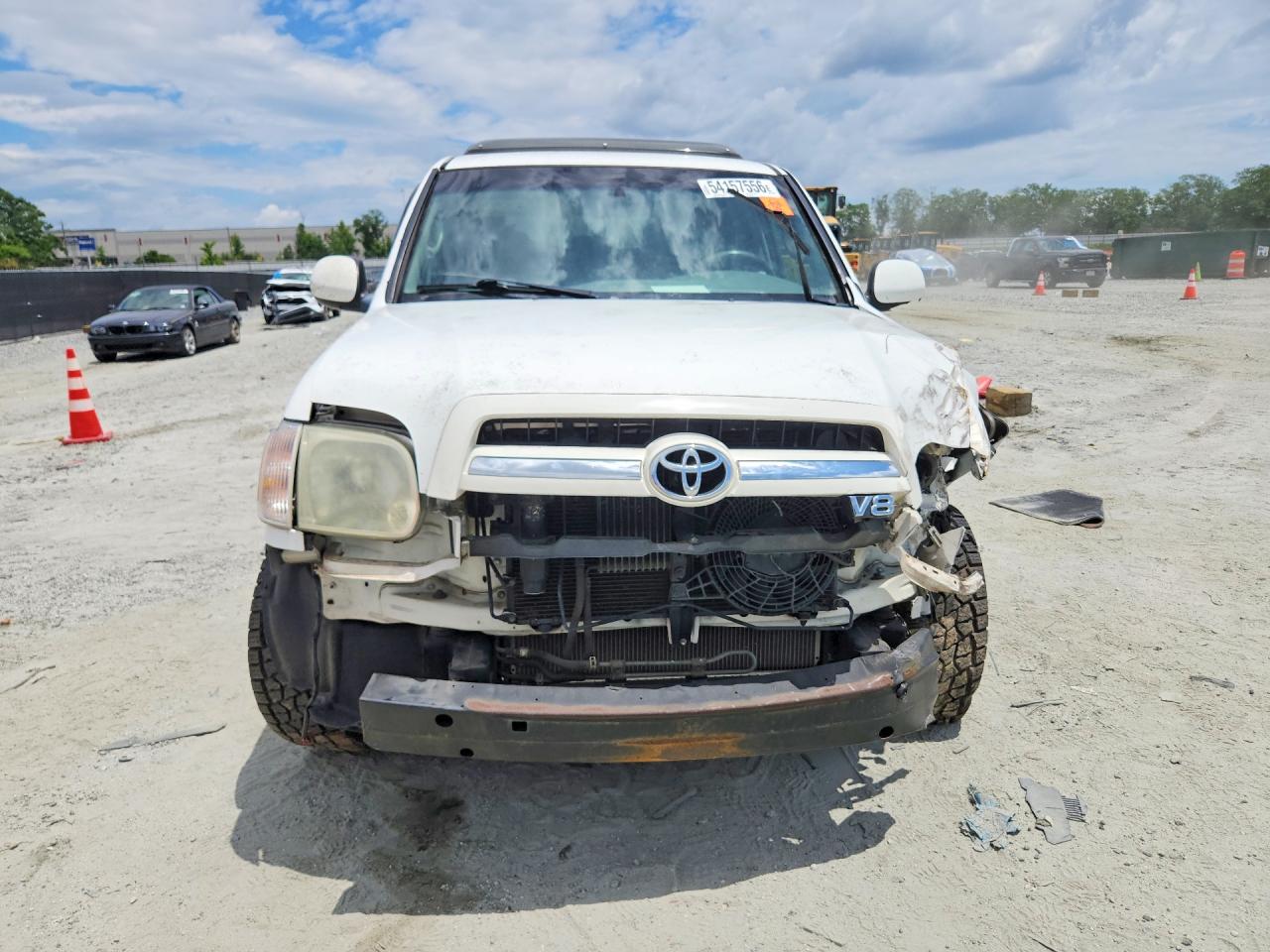 2005 Toyota Sequoia Limited White vin: 5TDBT48A25S247030