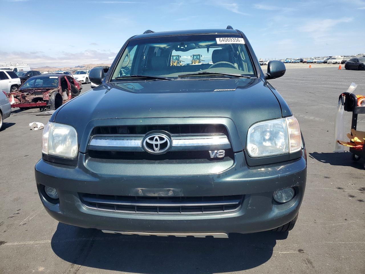 2006 Toyota Sequoia Limited Green vin: 5TDBT48A26S269174