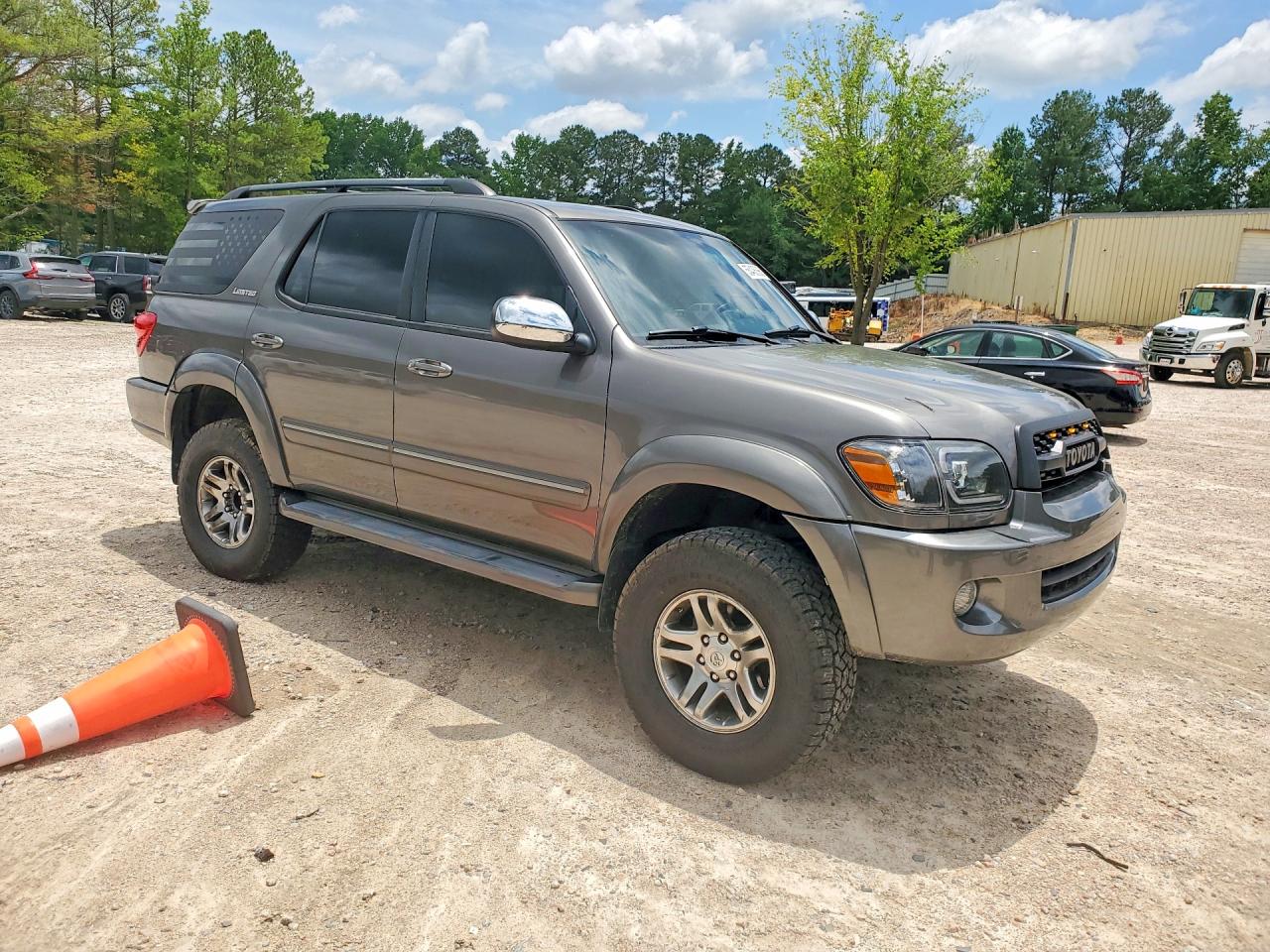 2007 Toyota Sequoia Limited Gray vin: 5TDBT48A27S278409