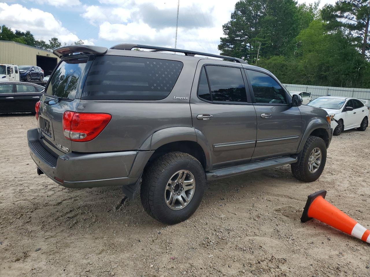 2007 Toyota Sequoia Limited Gray vin: 5TDBT48A27S278409