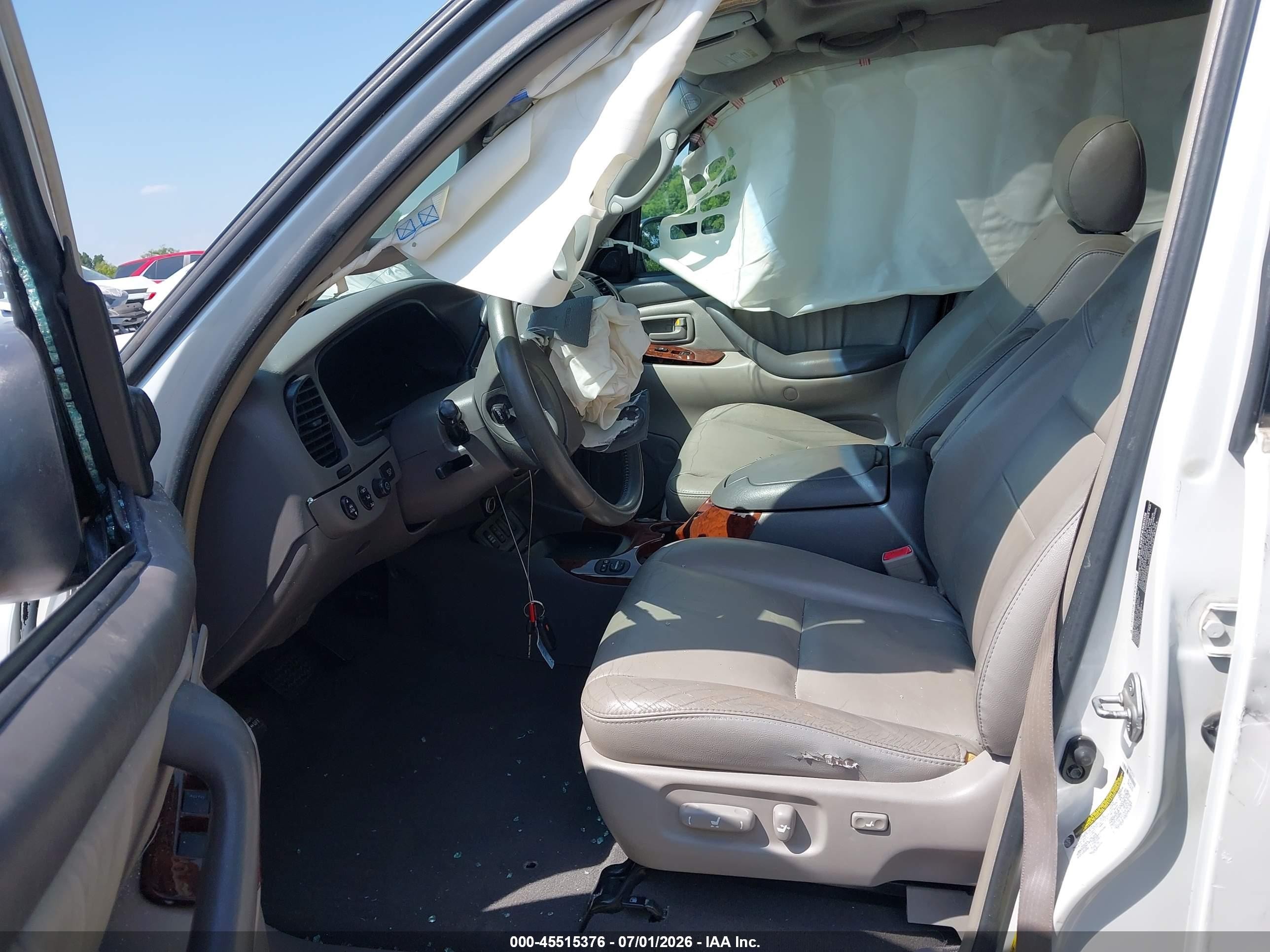 2007 Toyota Sequoia Limited White vin: 5TDBT48A27S281634