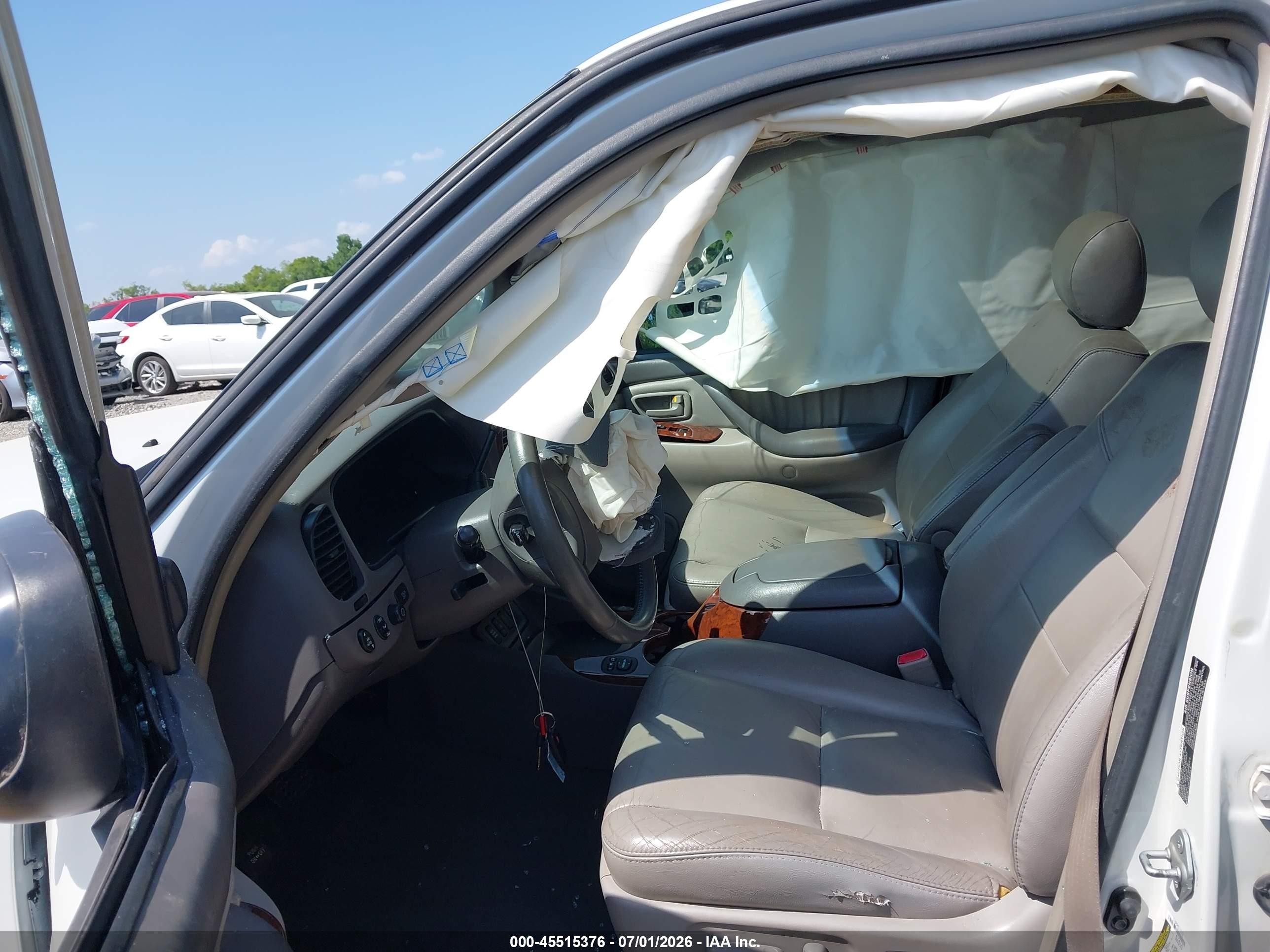 2007 Toyota Sequoia Limited White vin: 5TDBT48A27S281634