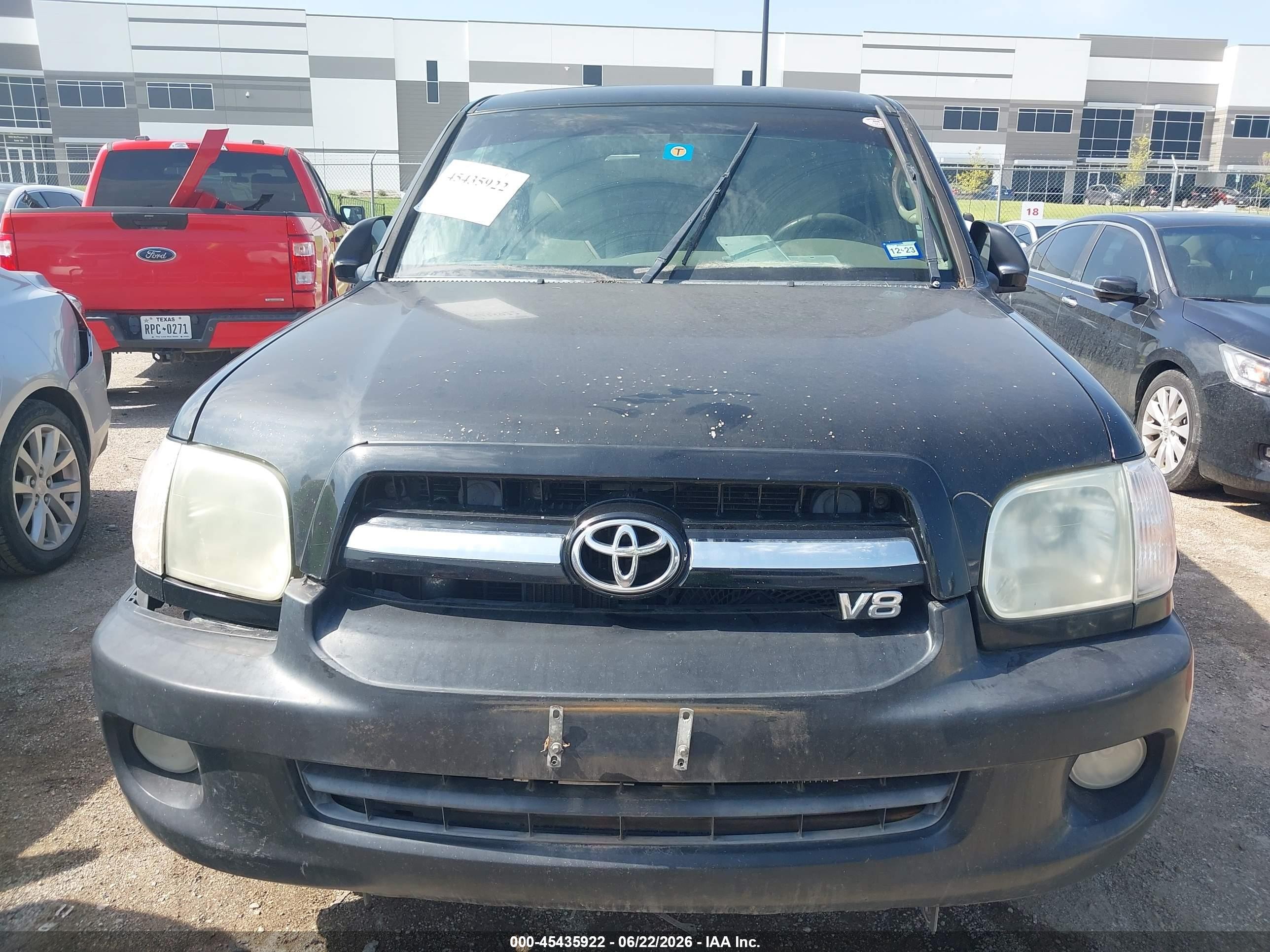 2007 Toyota Sequoia Limited V8 Black vin: 5TDBT48A27S291130