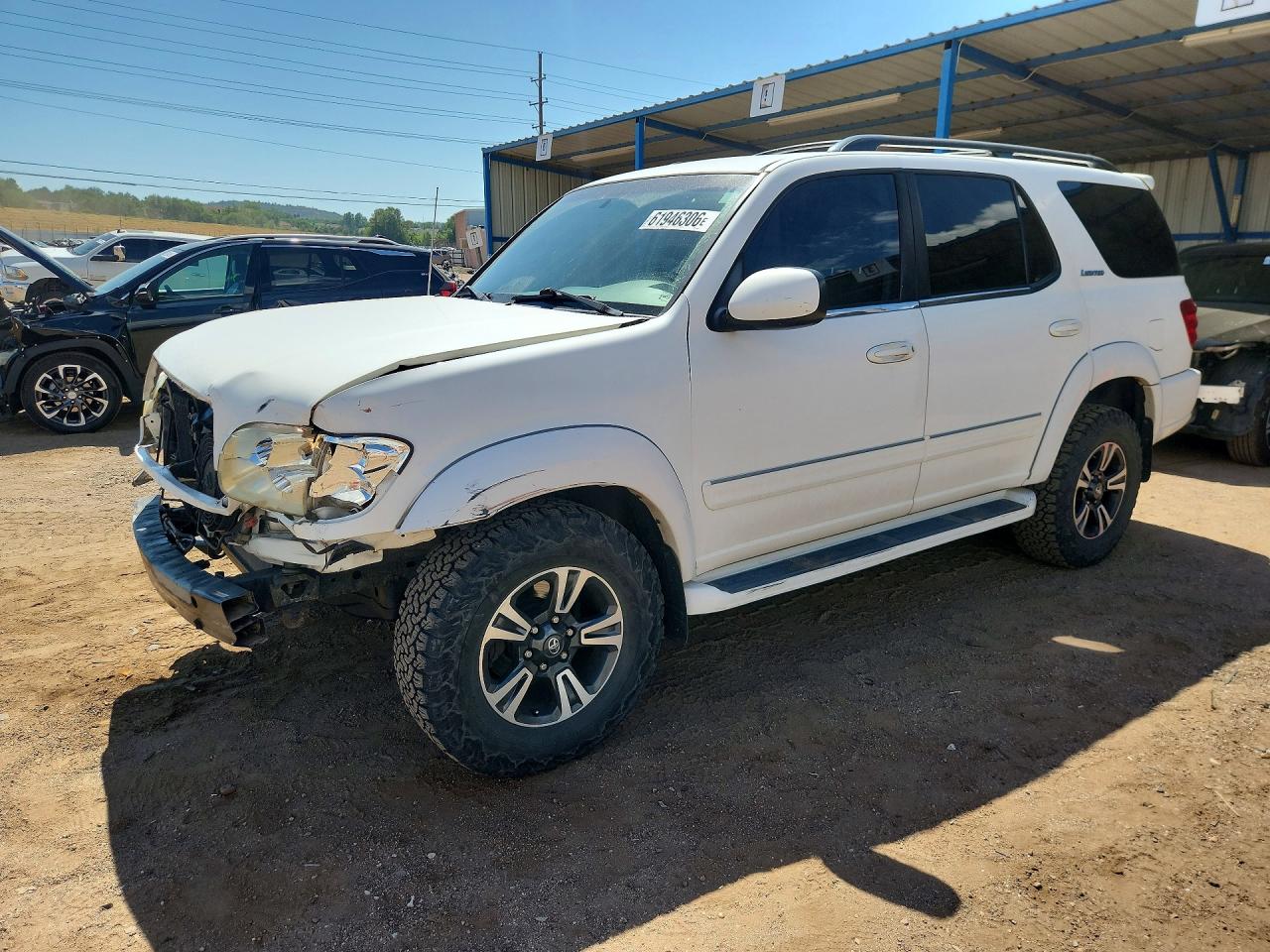 2002 Toyota Sequoia Limited Белый vin: 5TDBT48A32S064053