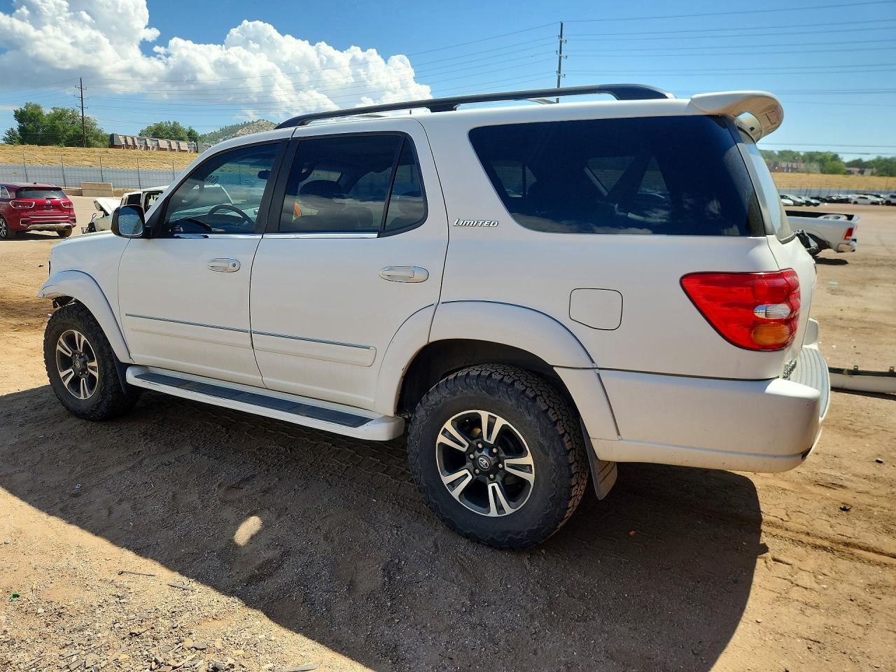 2002 Toyota Sequoia Limited Белый vin: 5TDBT48A32S064053