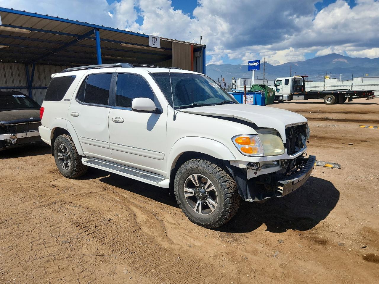 2002 Toyota Sequoia Limited Белый vin: 5TDBT48A32S064053