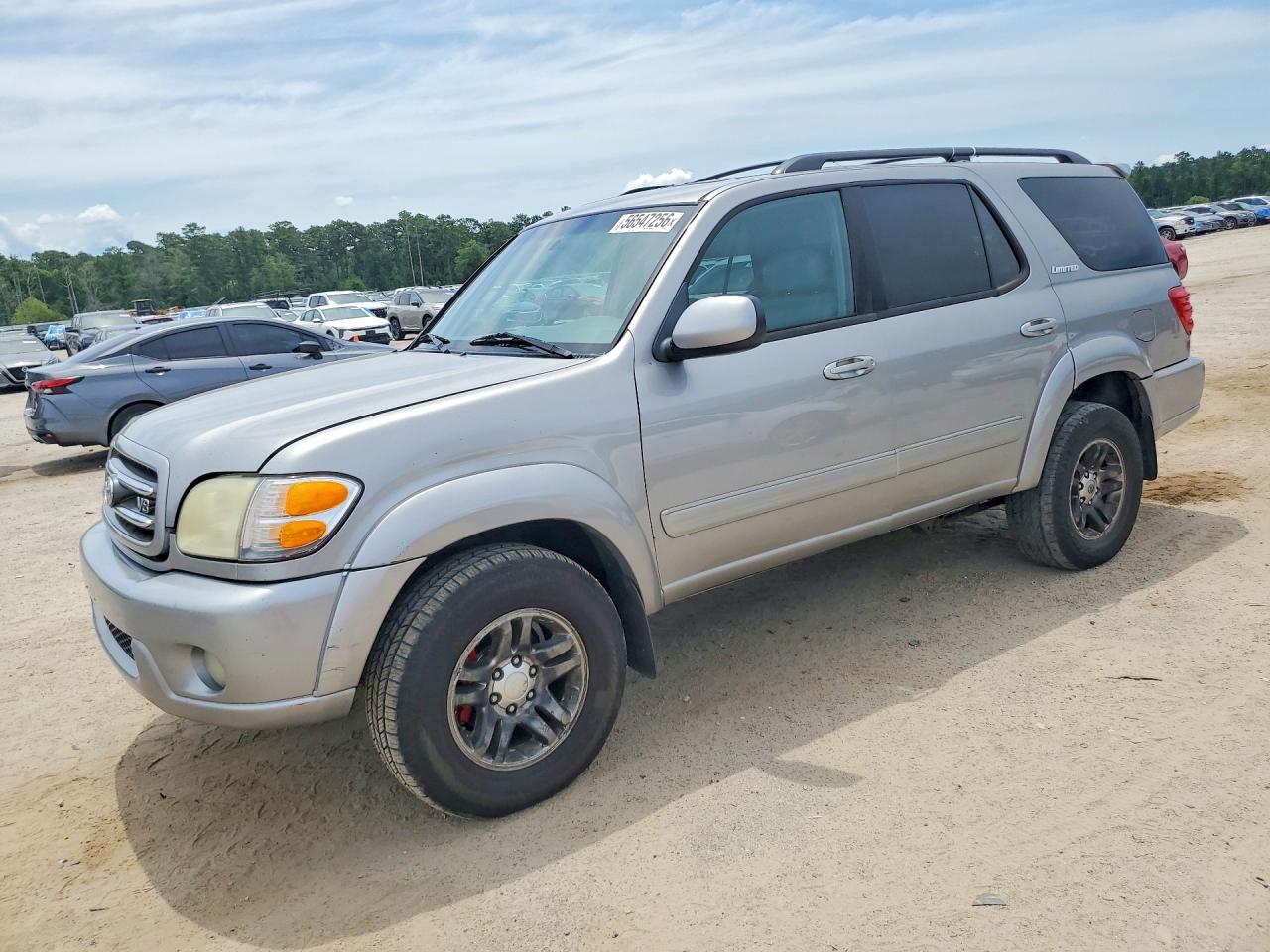 2004 Toyota Sequoia Limited Серебряный vin: 5TDBT48A34S212947
