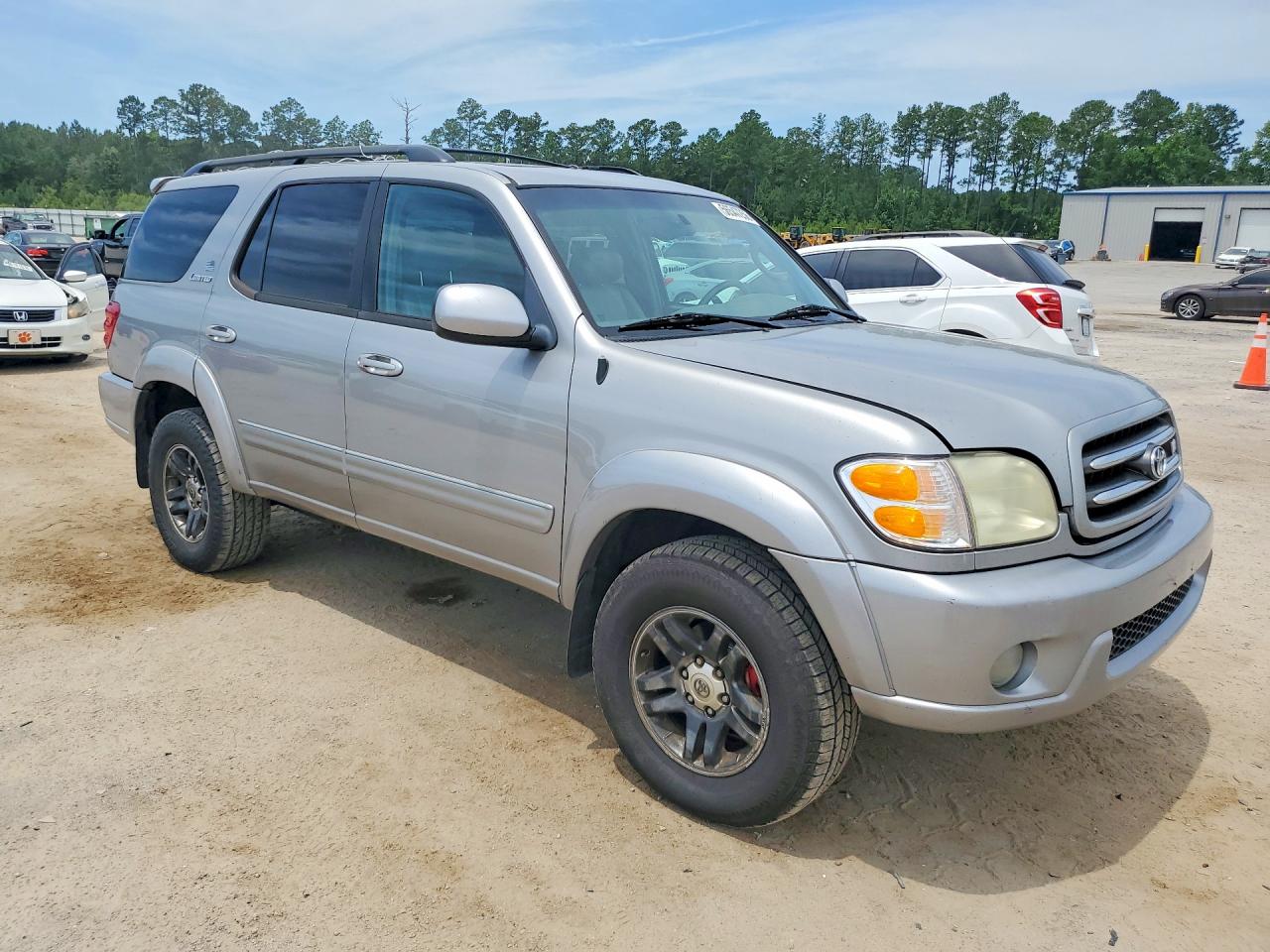 2004 Toyota Sequoia Limited Silver vin: 5TDBT48A34S212947