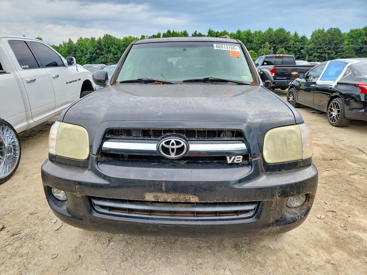 2006 Toyota Sequoia Limited Black vin: 5TDBT48A36S272049