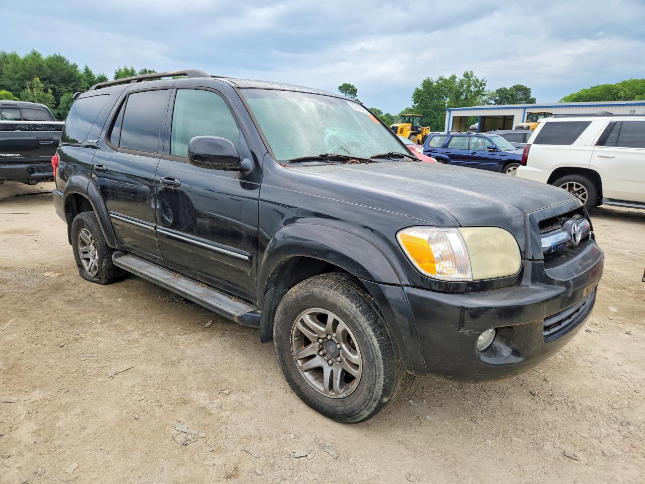 2006 Toyota Sequoia Limited Black vin: 5TDBT48A36S272049
