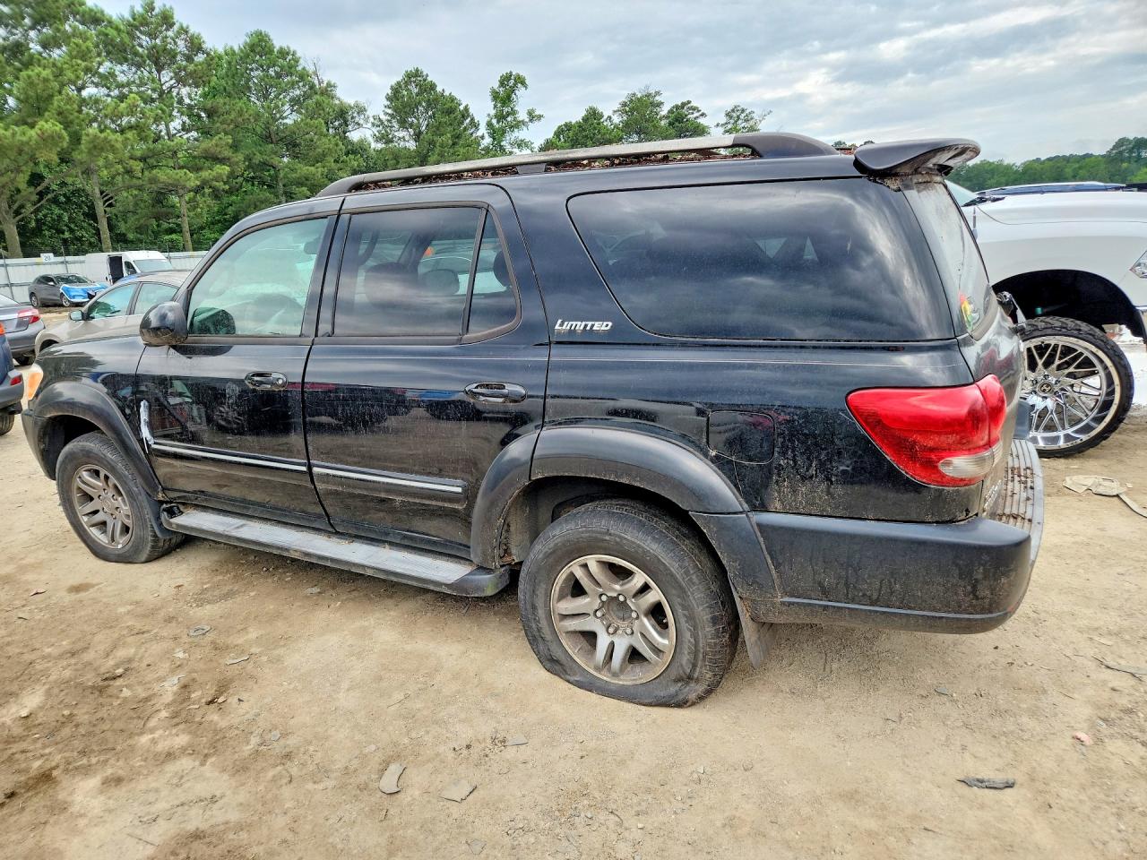 2006 Toyota Sequoia Limited Black vin: 5TDBT48A36S272049