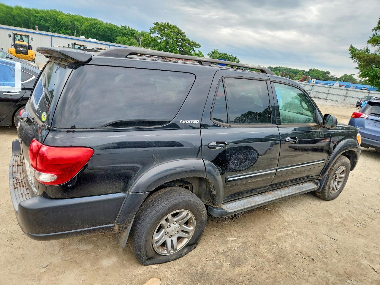 2006 Toyota Sequoia Limited Black vin: 5TDBT48A36S272049