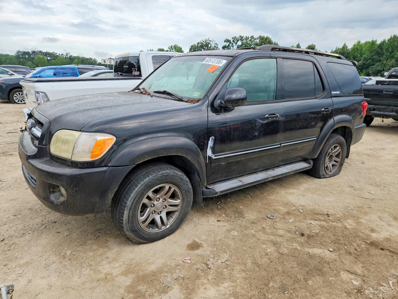 2006 Toyota Sequoia Limited Black vin: 5TDBT48A36S272049
