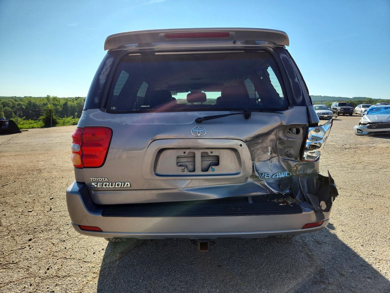2001 Toyota Sequoia Limited Gray vin: 5TDBT48A41S044943