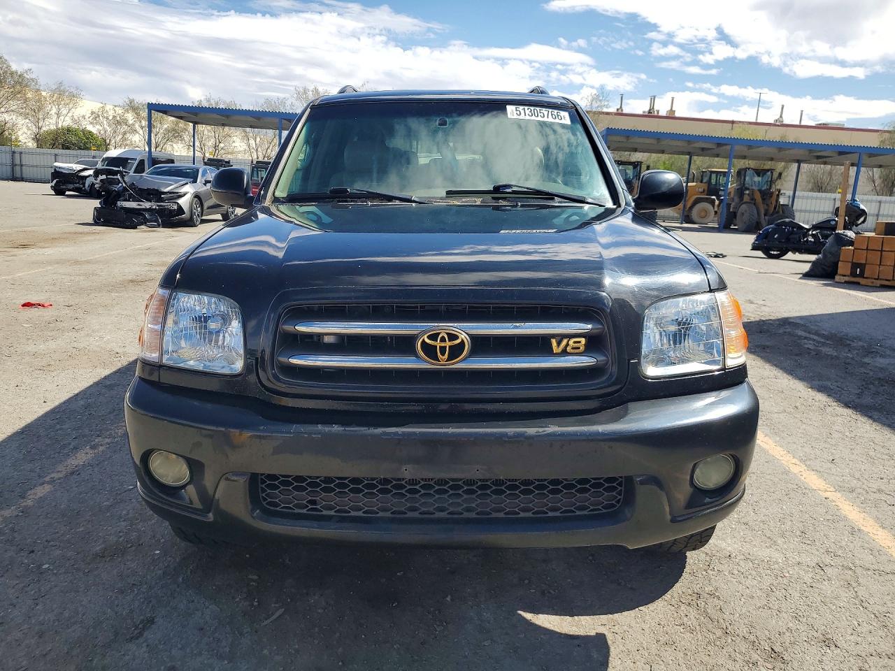 2002 Toyota Sequoia Limited Black vin: 5TDBT48A42S097644
