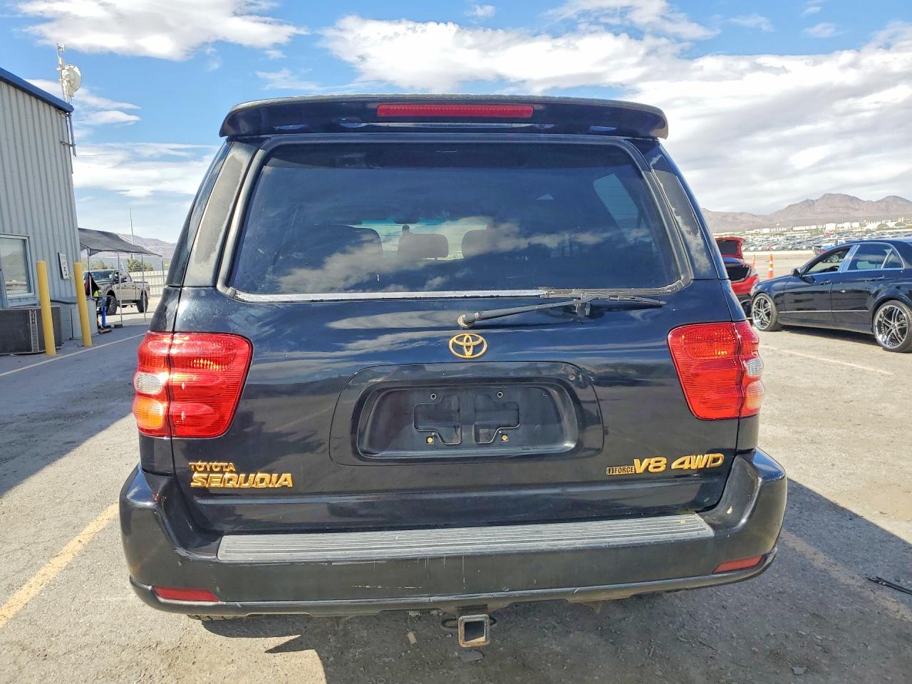 2002 Toyota Sequoia Limited Black vin: 5TDBT48A42S097644
