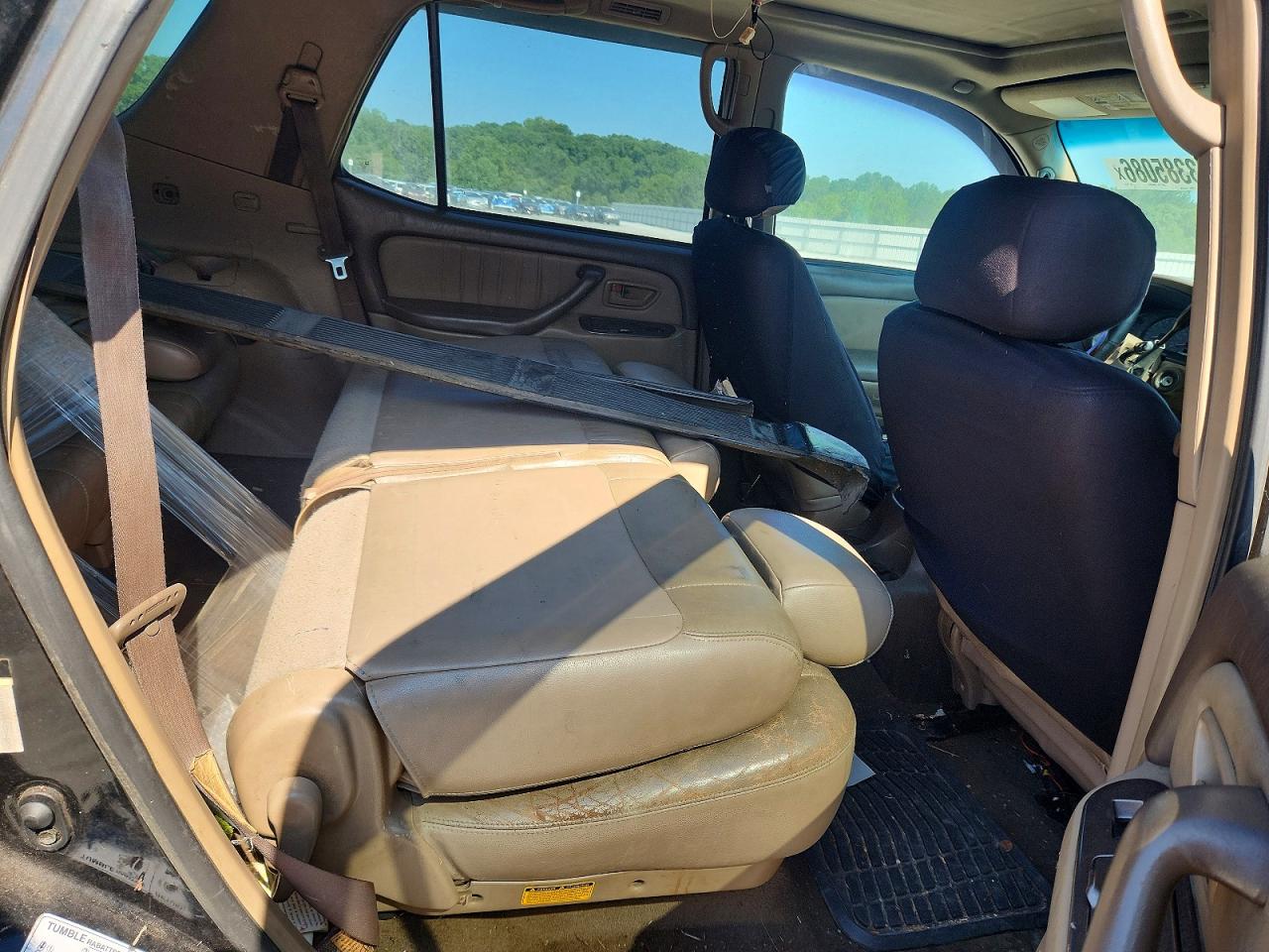 2003 Toyota Sequoia Limited Black vin: 5TDBT48A43S140204