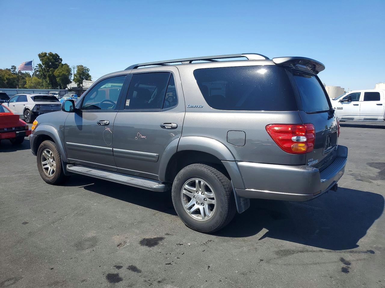 2003 Toyota Sequoia Limited Серый vin: 5TDBT48A43S176992