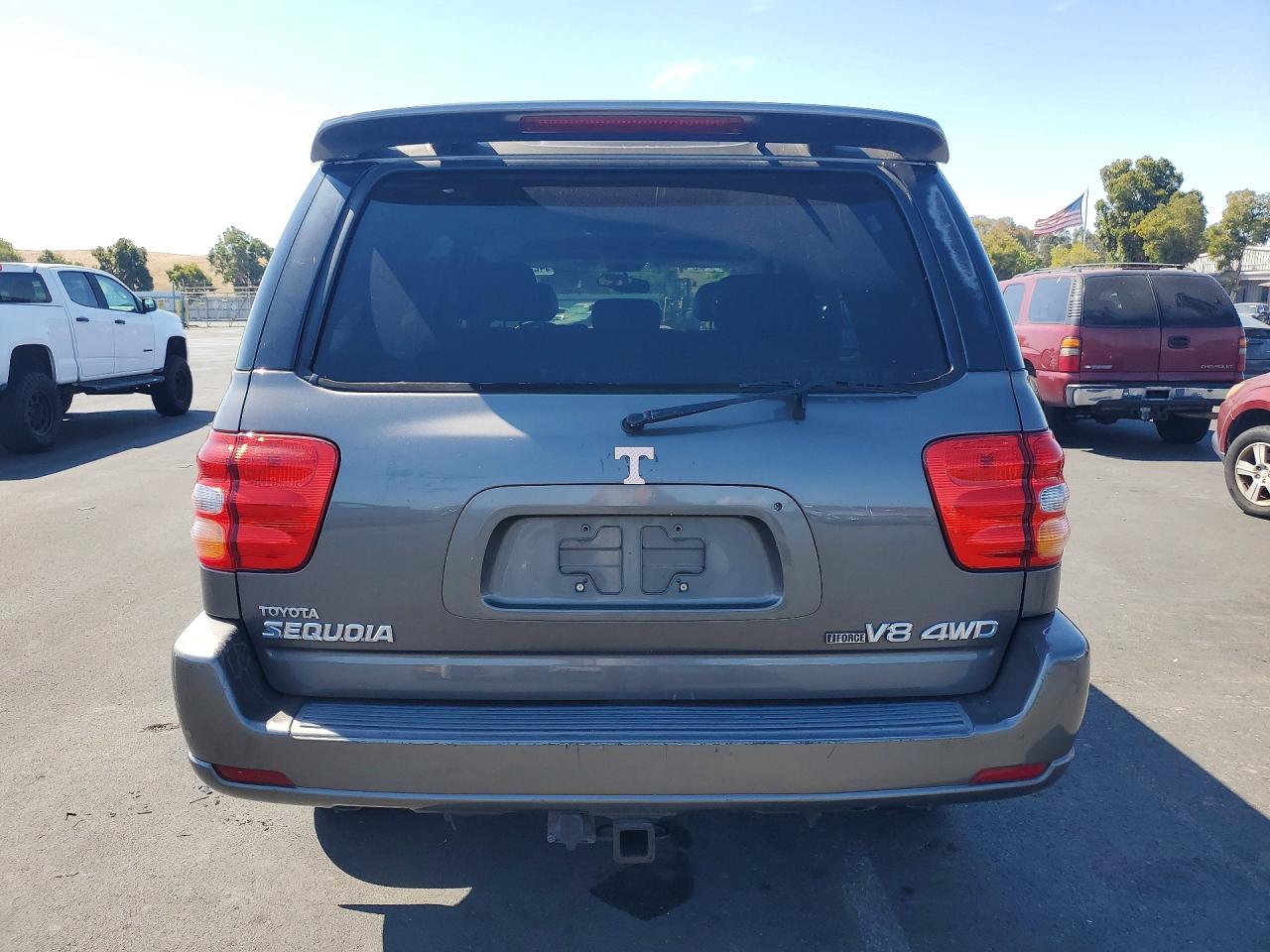 2003 Toyota Sequoia Limited Серый vin: 5TDBT48A43S176992