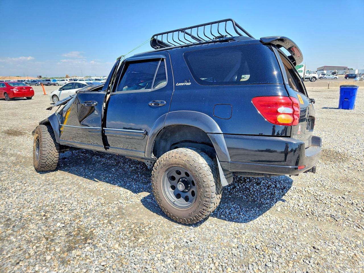 2003 Toyota Sequoia Limited Black vin: 5TDBT48A43S177043