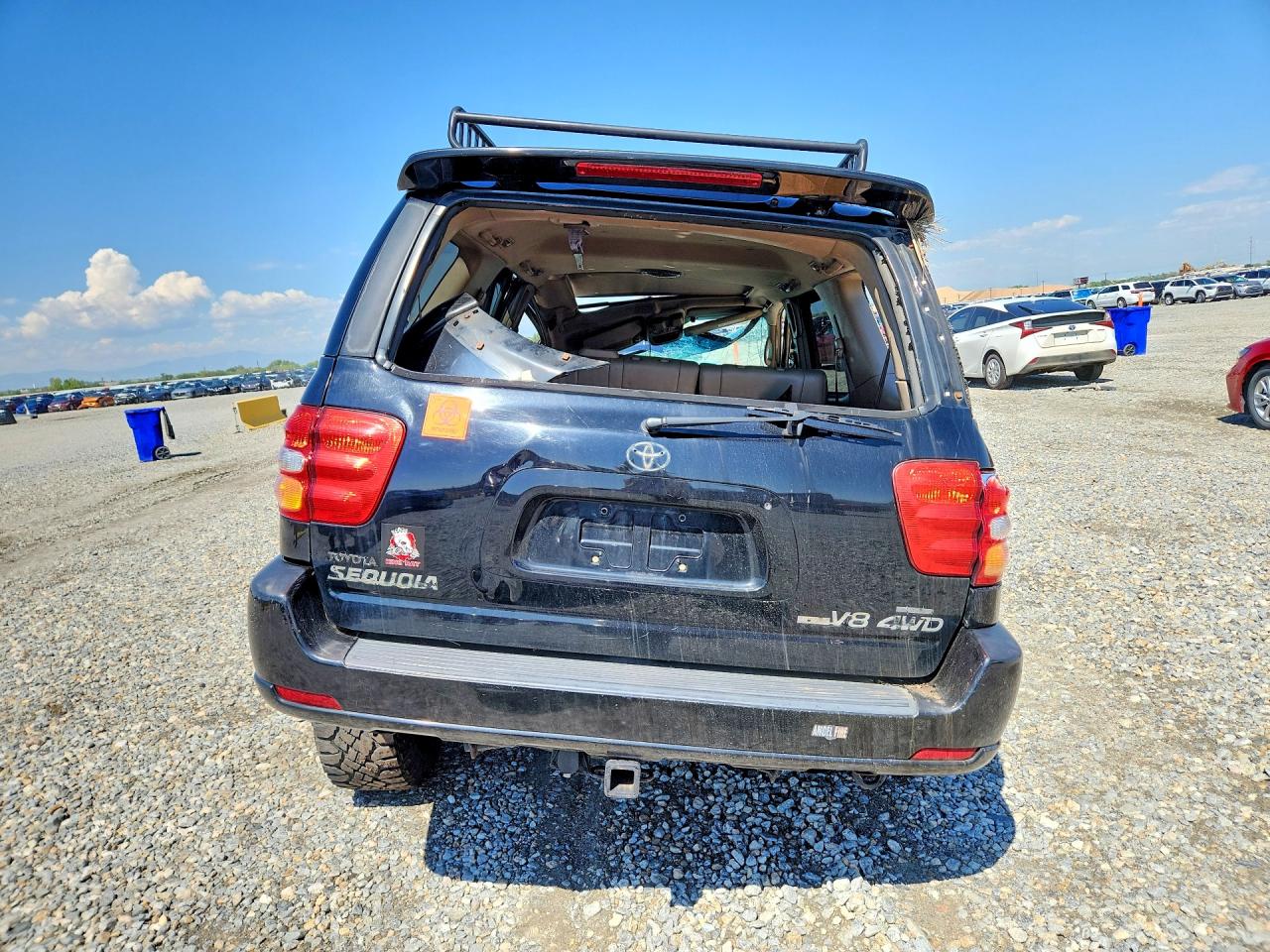 2003 Toyota Sequoia Limited Black vin: 5TDBT48A43S177043