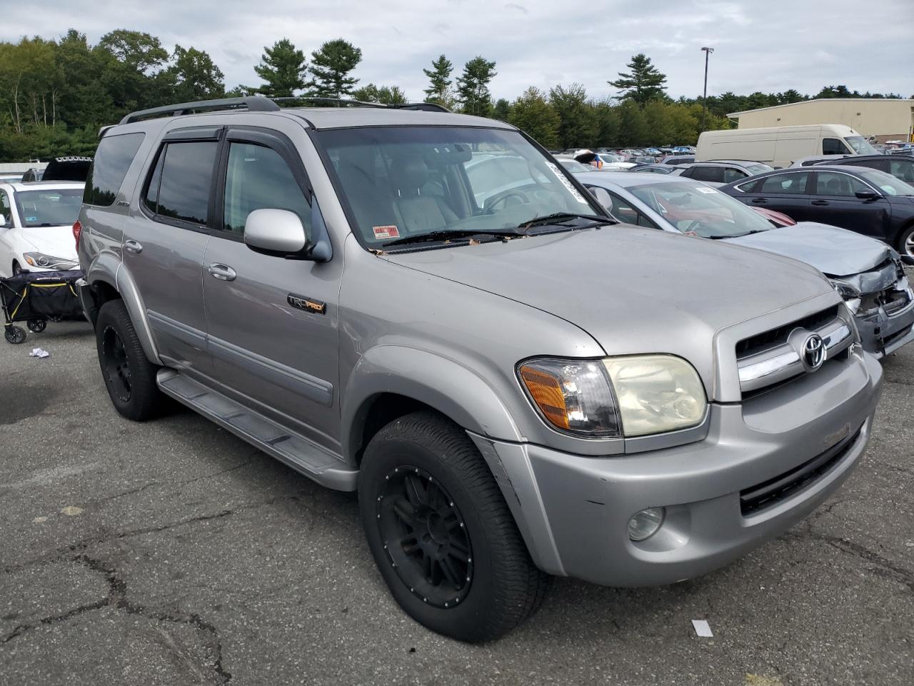 2005 Toyota Sequoia Limited Серебряный vin: 5TDBT48A45S247790