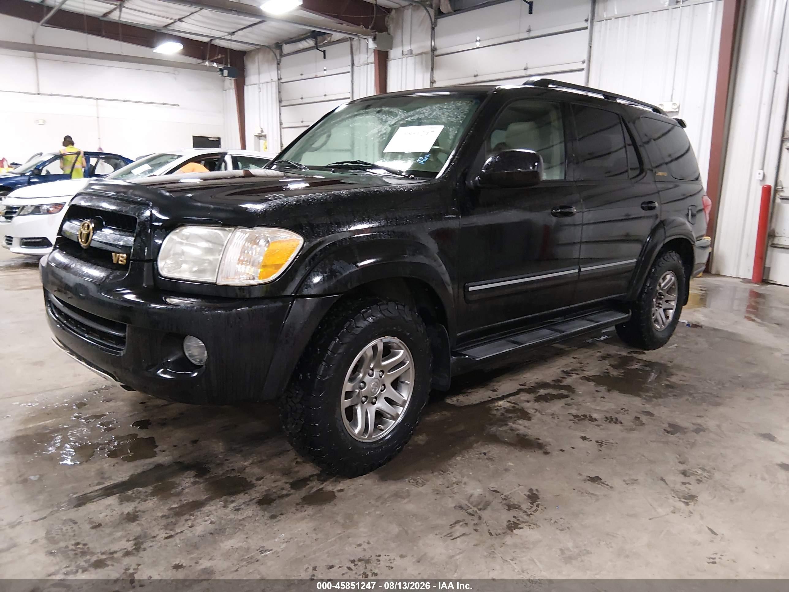 2005 Toyota Sequoia Limited V8 Черный vin: 5TDBT48A45S252228