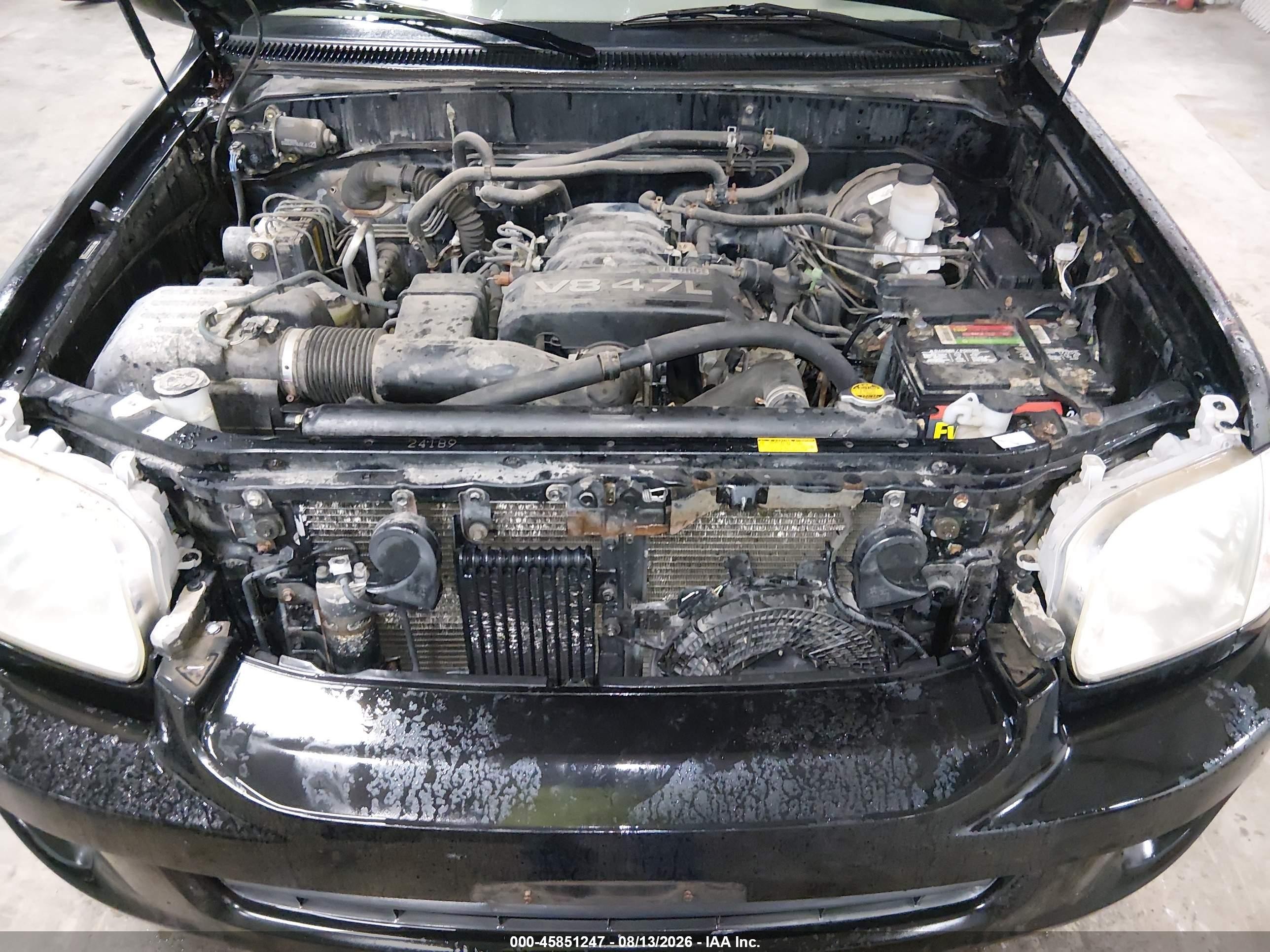 2005 Toyota Sequoia Limited V8 Черный vin: 5TDBT48A45S252228