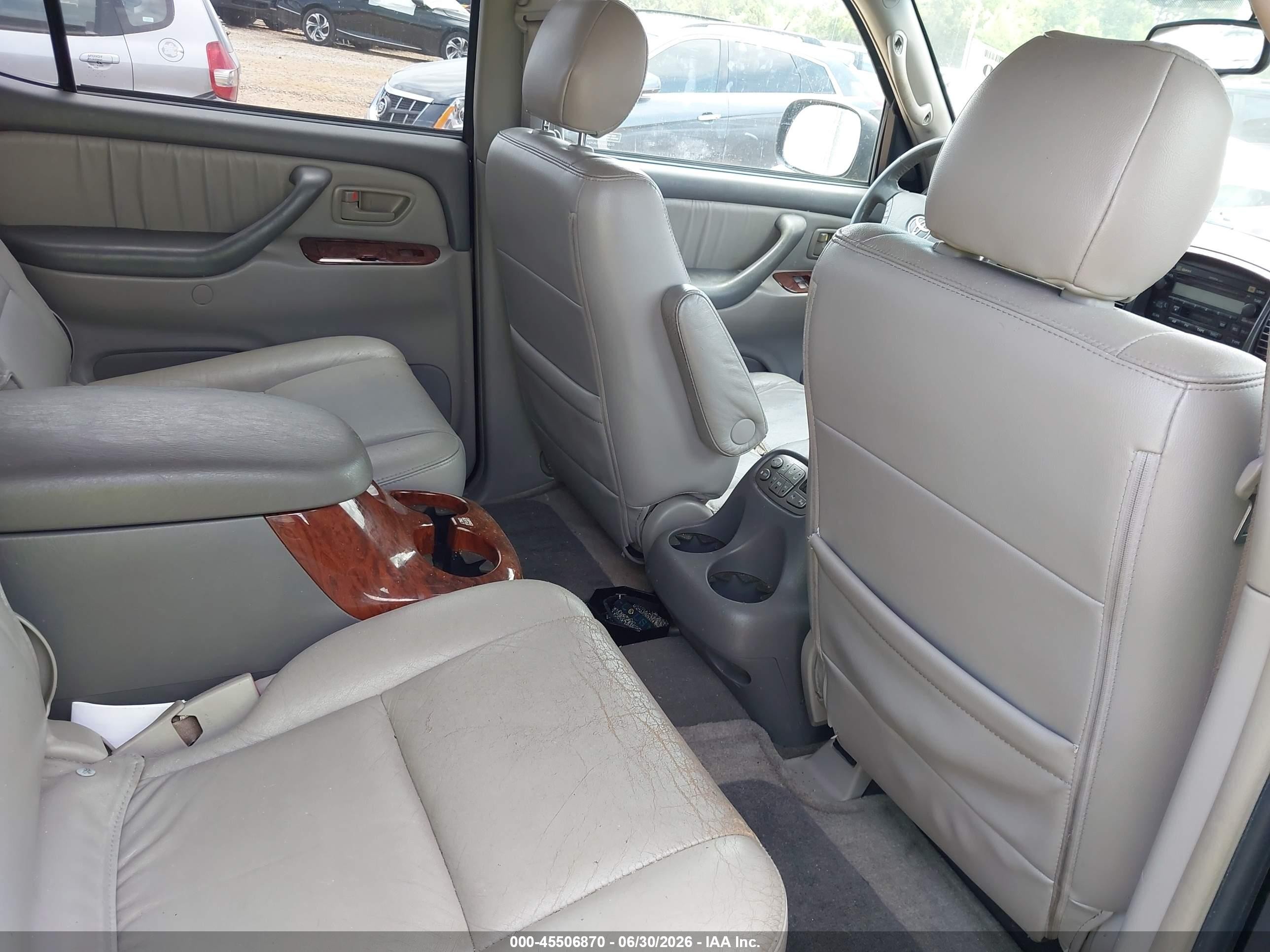 2006 Toyota Sequoia Limited V8 Black vin: 5TDBT48A46S267524