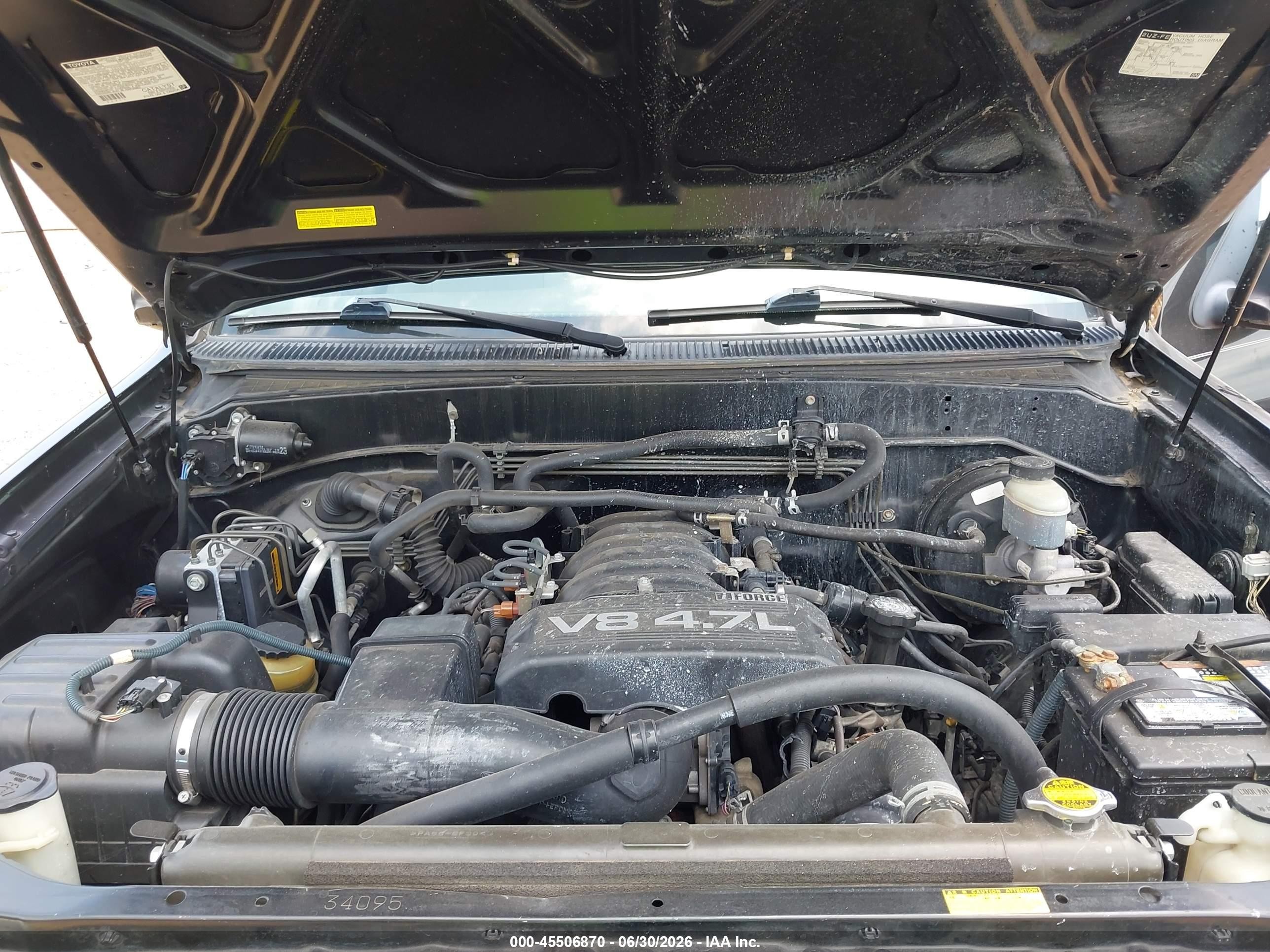 2006 Toyota Sequoia Limited V8 Black vin: 5TDBT48A46S267524