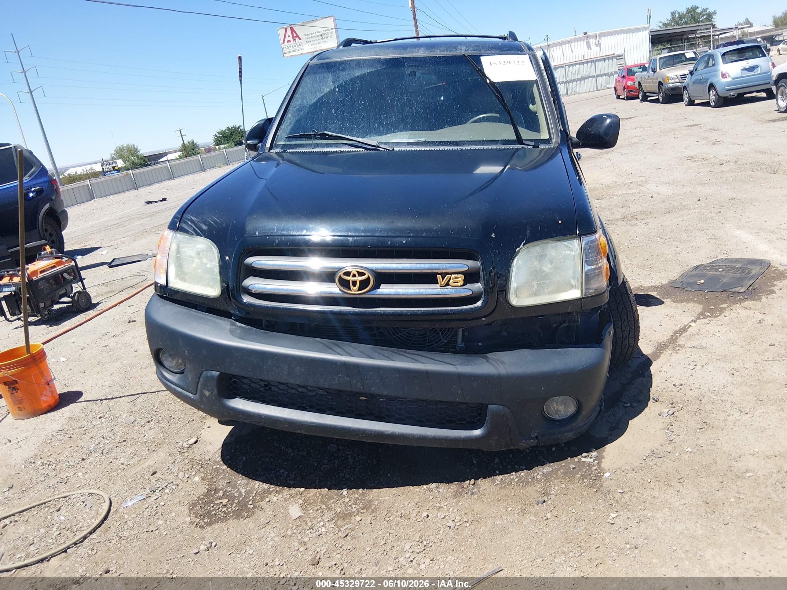 2001 Toyota Sequoia Limited V8 Черный vin: 5TDBT48A51S044403