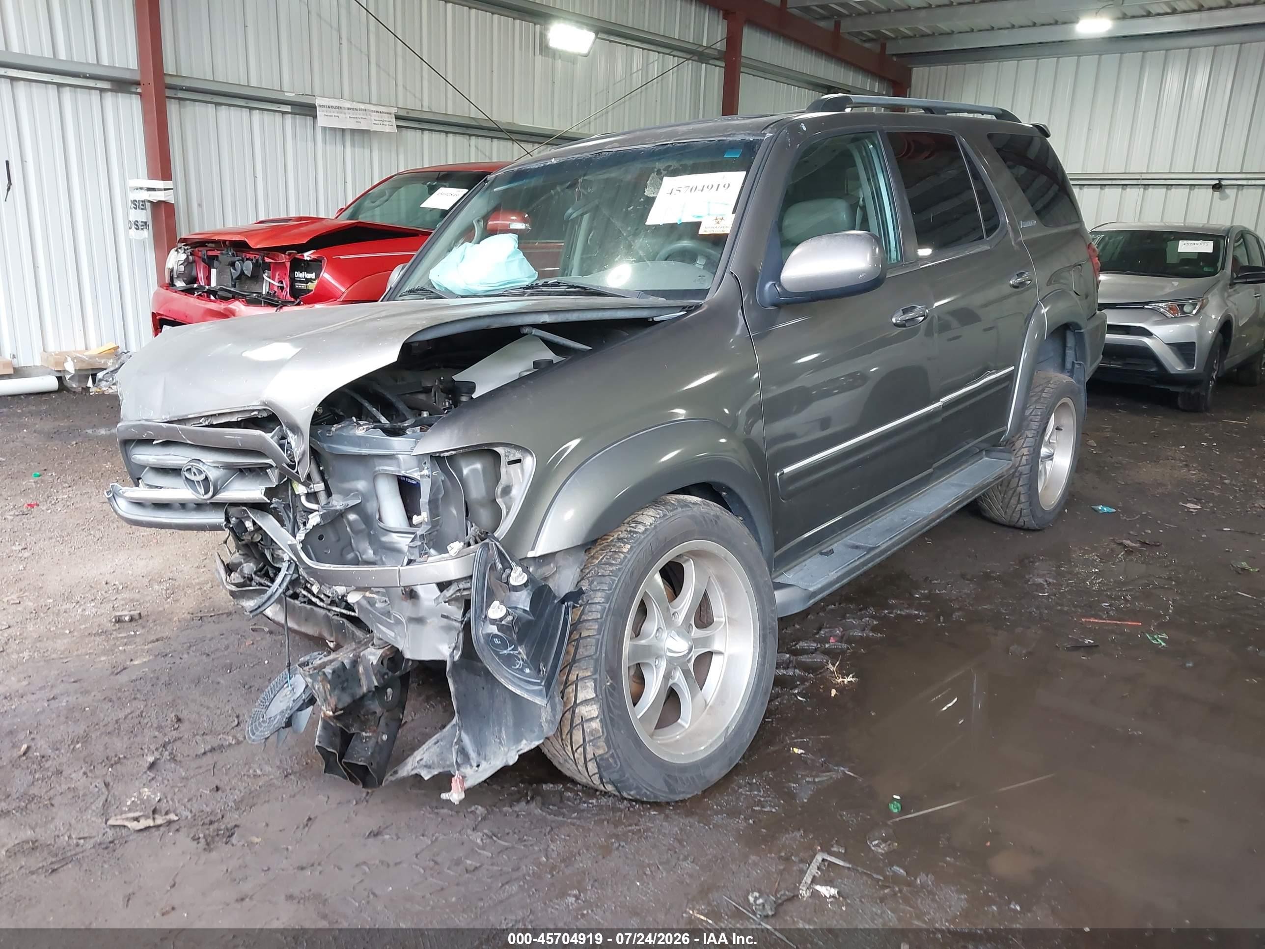 2003 Toyota Sequoia Limited V8 Серый vin: 5TDBT48A53S178525