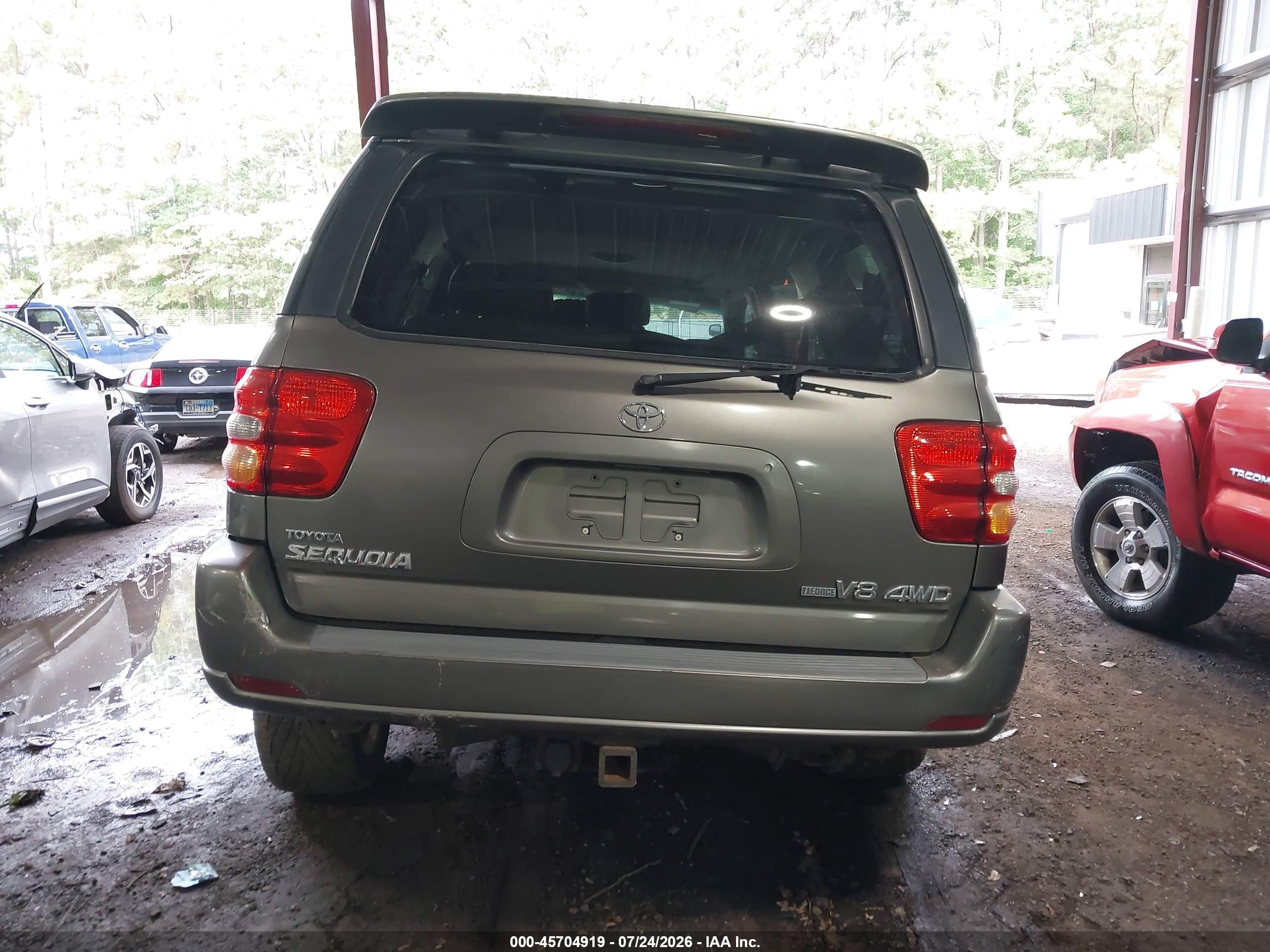 2003 Toyota Sequoia Limited V8 Серый vin: 5TDBT48A53S178525