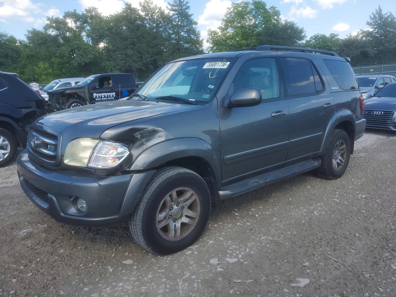 2004 Toyota Sequoia Limited Silver vin: 5TDBT48A54S216529