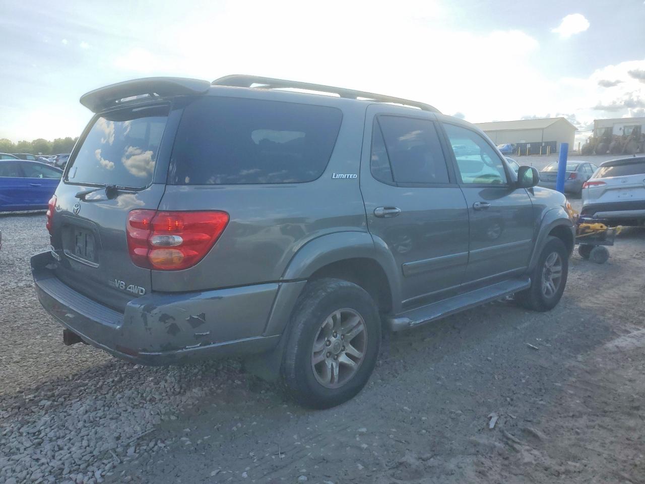 2004 Toyota Sequoia Limited Silver vin: 5TDBT48A54S216529