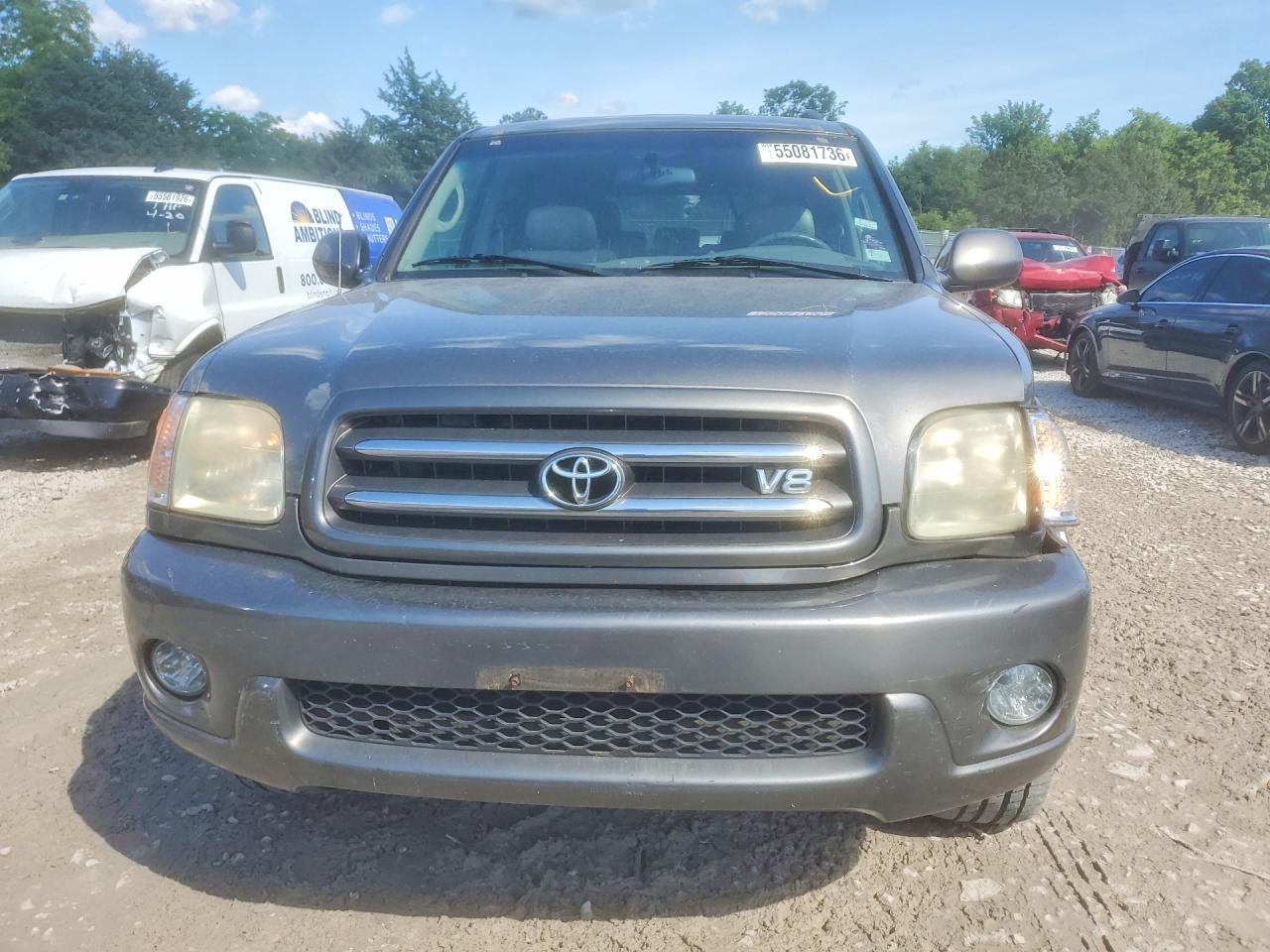 2004 Toyota Sequoia Limited Silver vin: 5TDBT48A54S216529