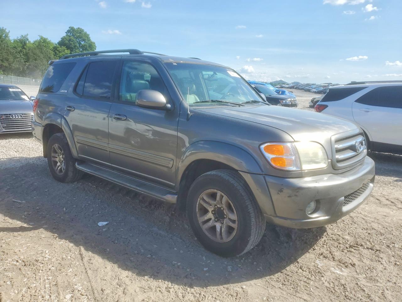 2004 Toyota Sequoia Limited Silver vin: 5TDBT48A54S216529