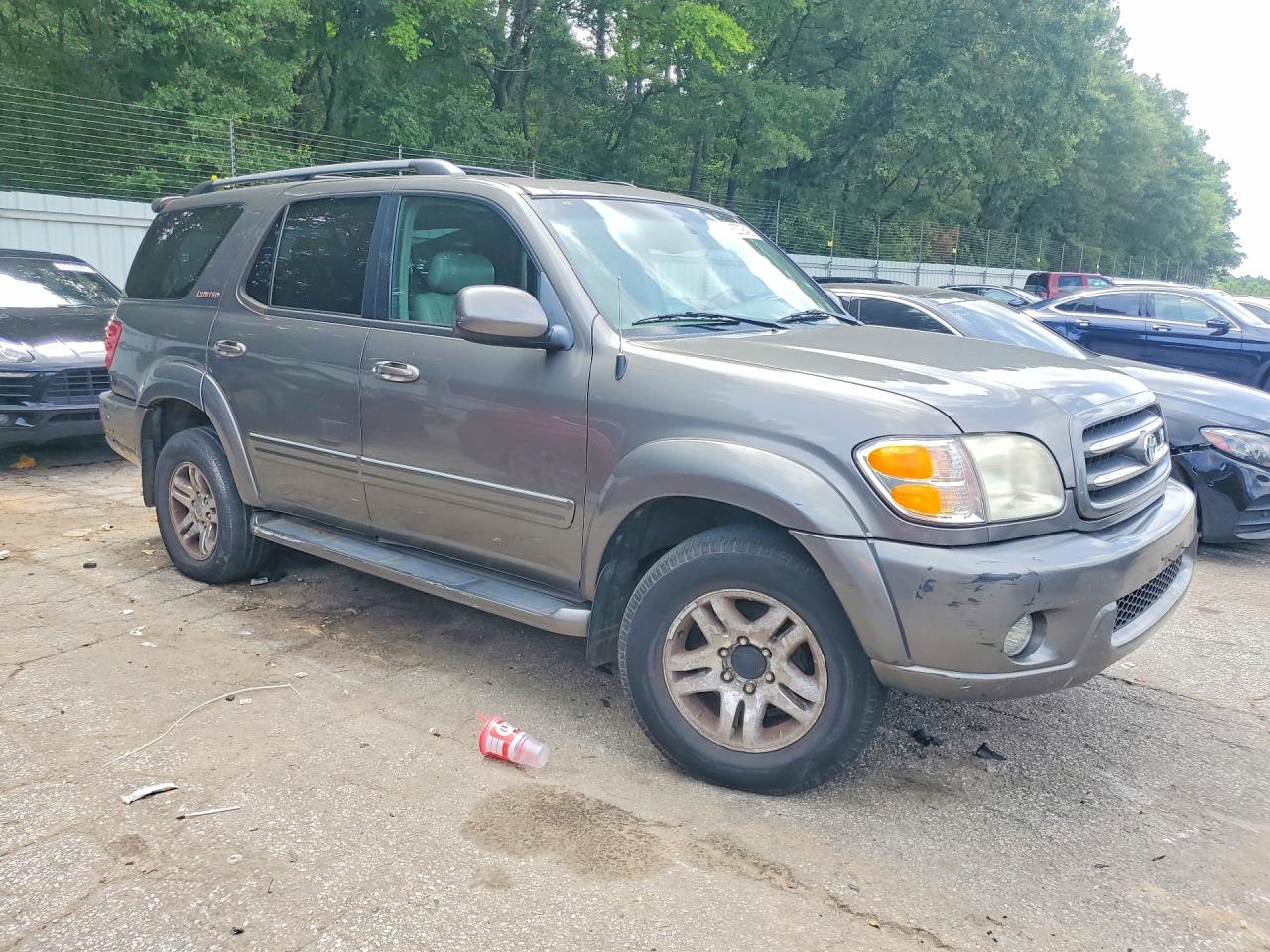 2004 Toyota Sequoia Limited Gray vin: 5TDBT48A54S216529