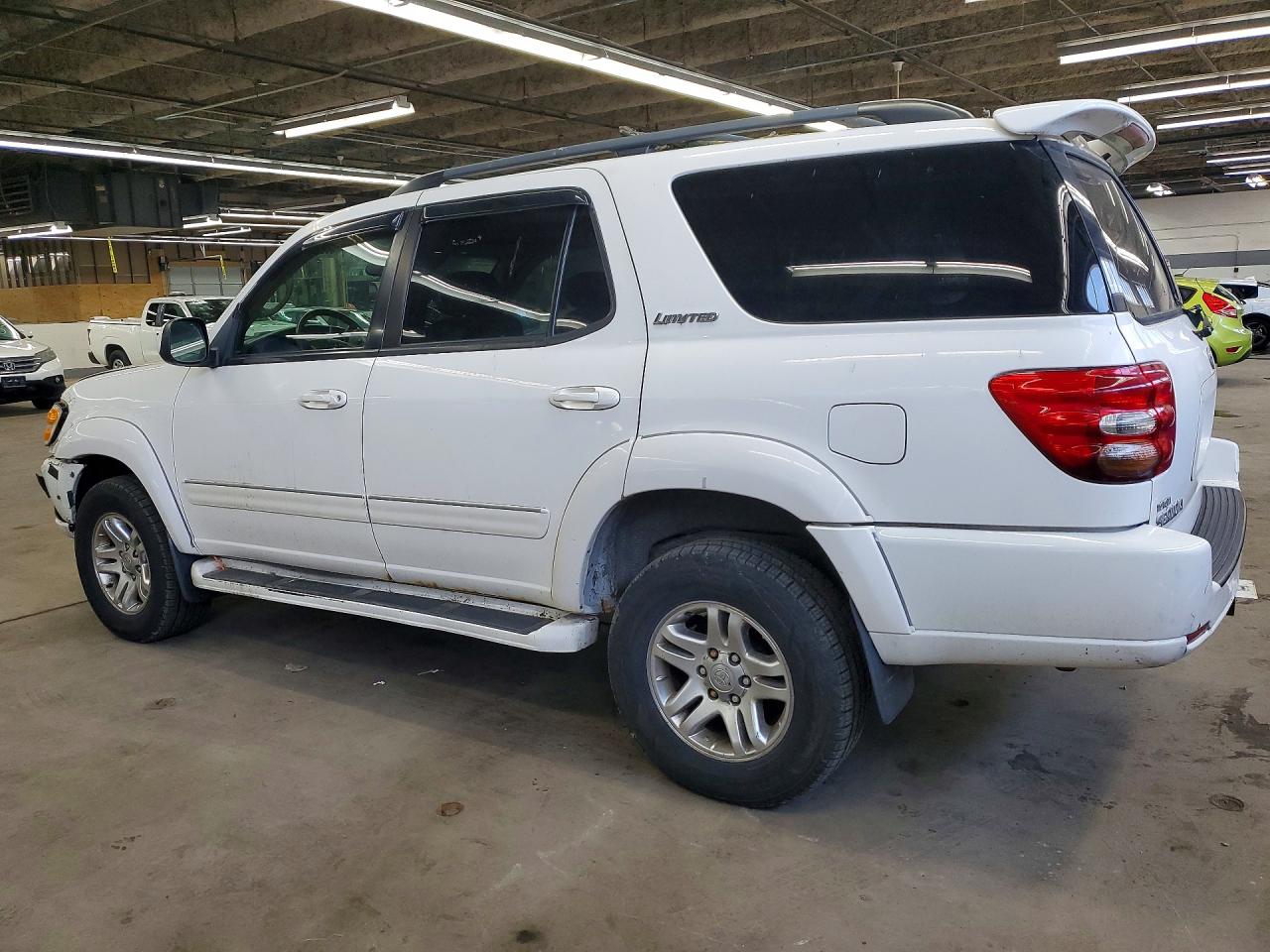 2004 Toyota Sequoia Limited White vin: 5TDBT48A54S227868